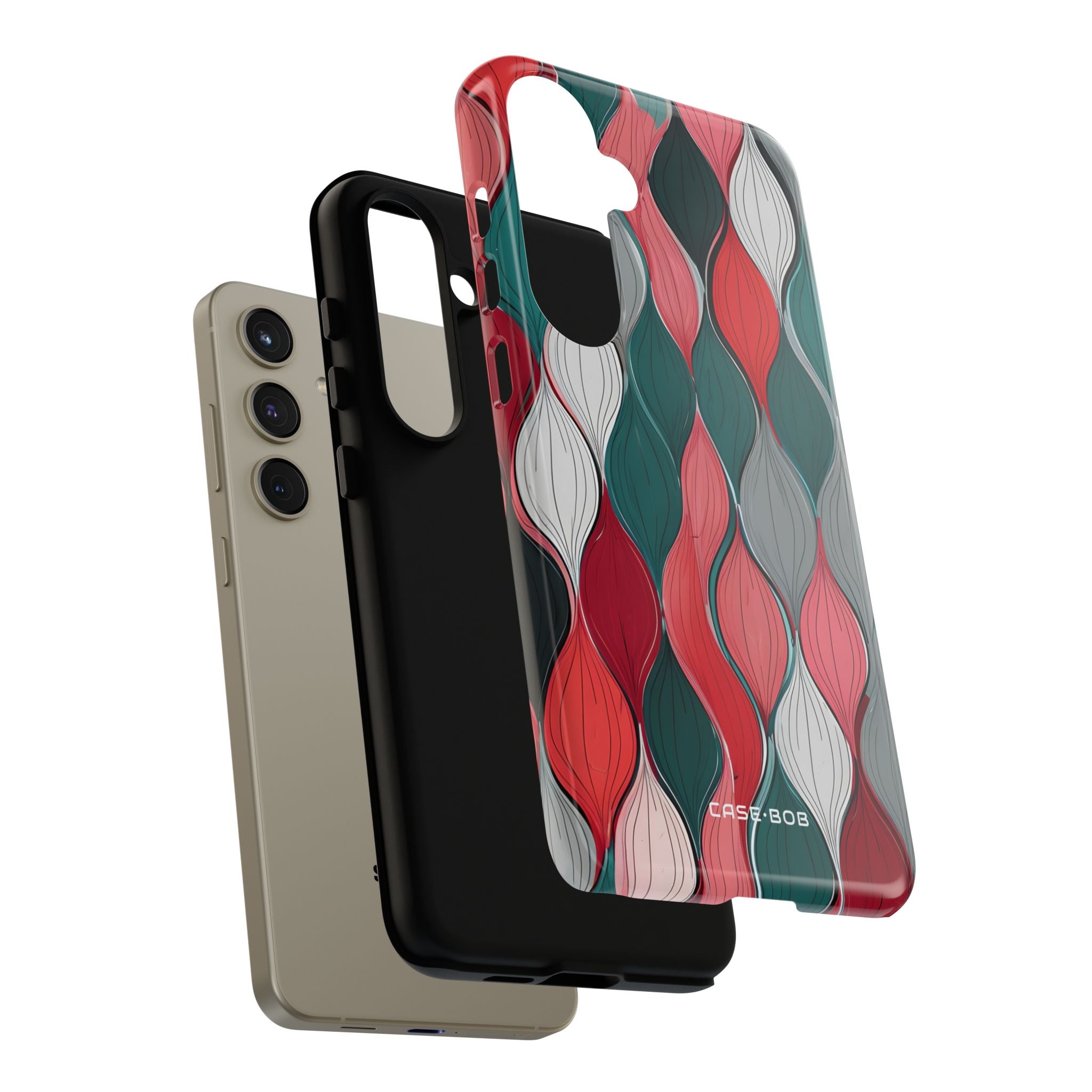 Leaf Cascade Teal Samsung S24 Plus Case - Tough