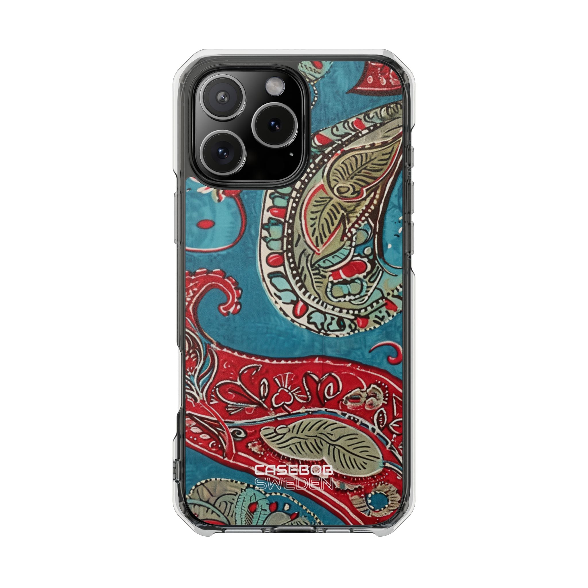 Paisley Floral Fusion iPhone 16 - Impact Clear+