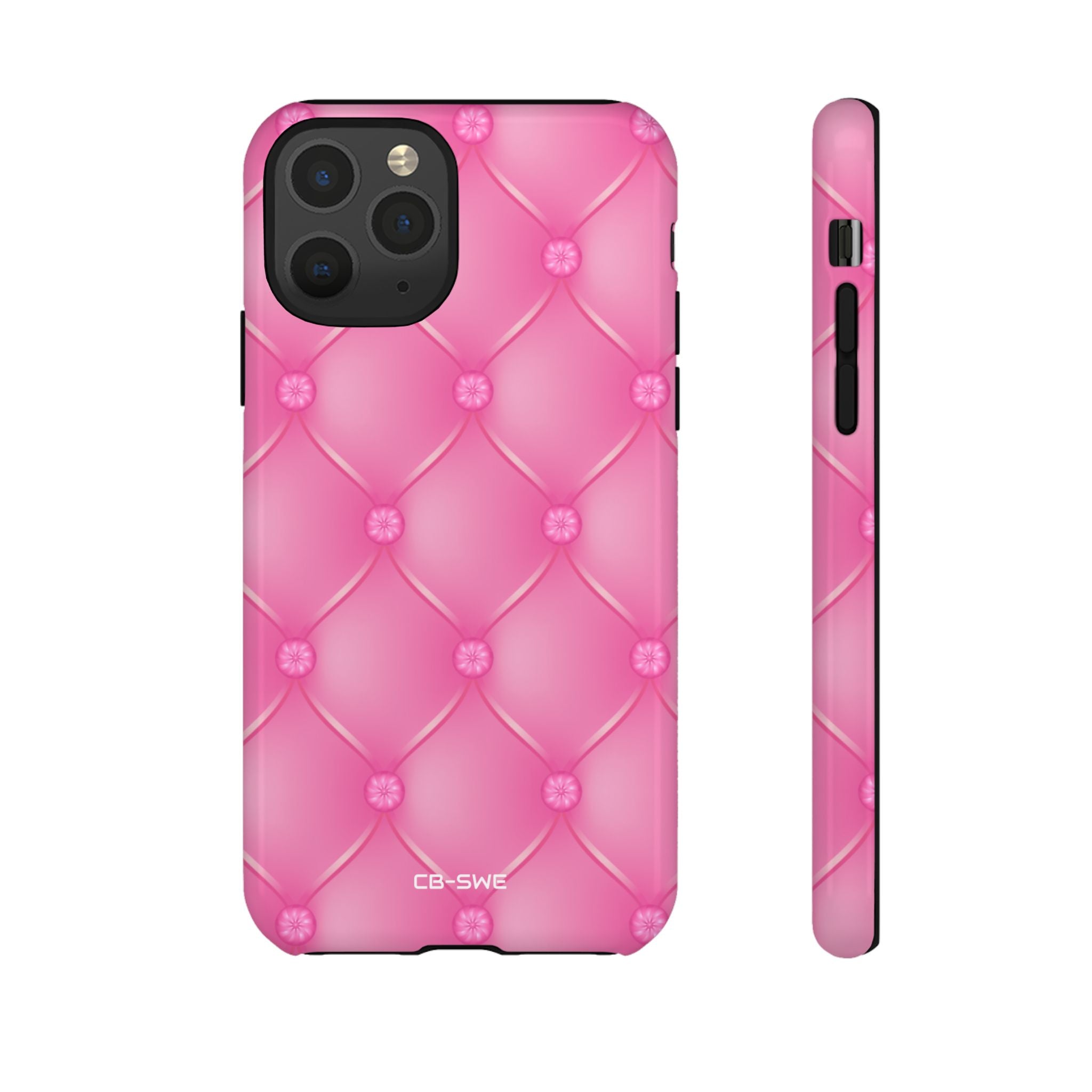 Quilted Pink Elegance - iPhone Case