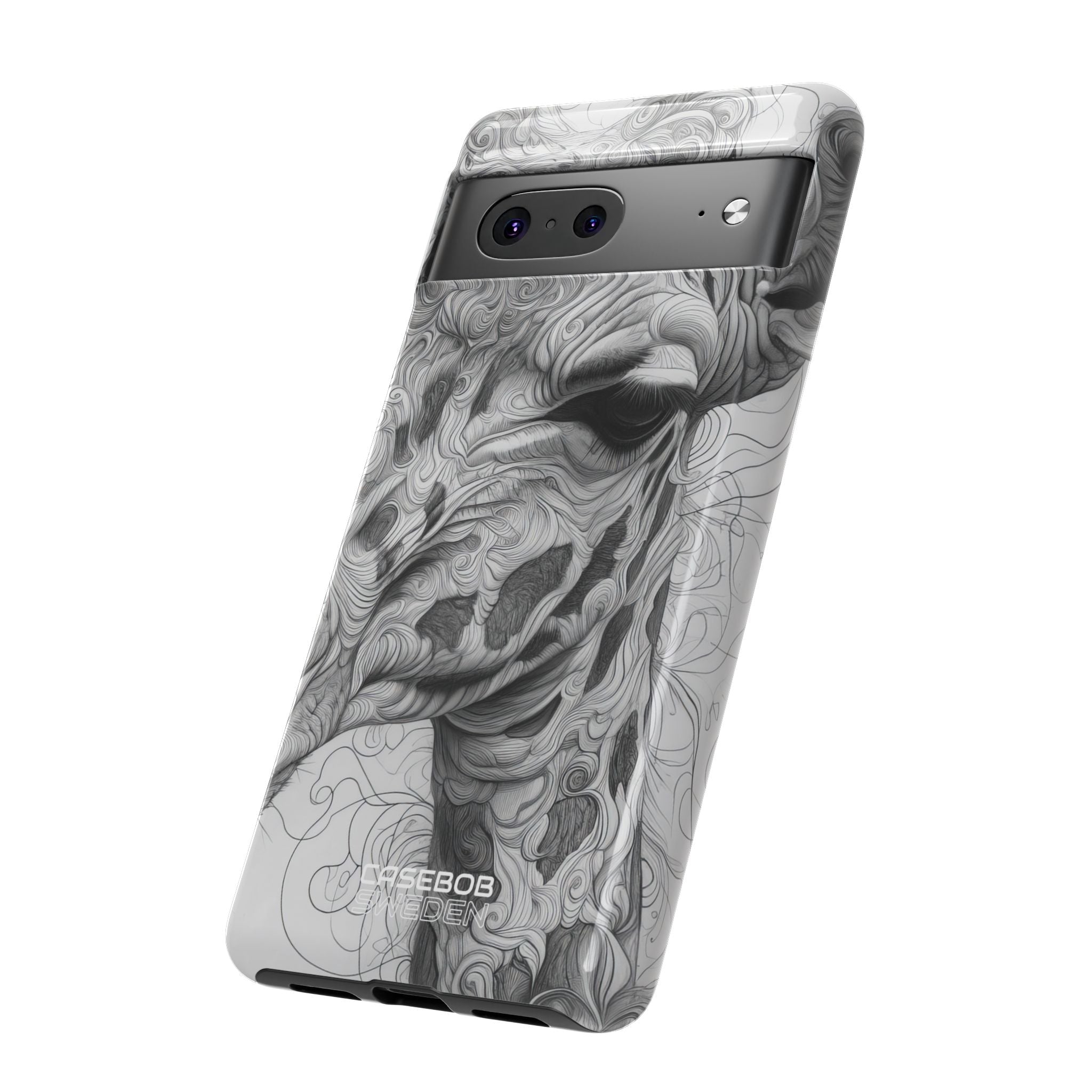 Swirling Giraffe Art Google Pixel 7 - Tough
