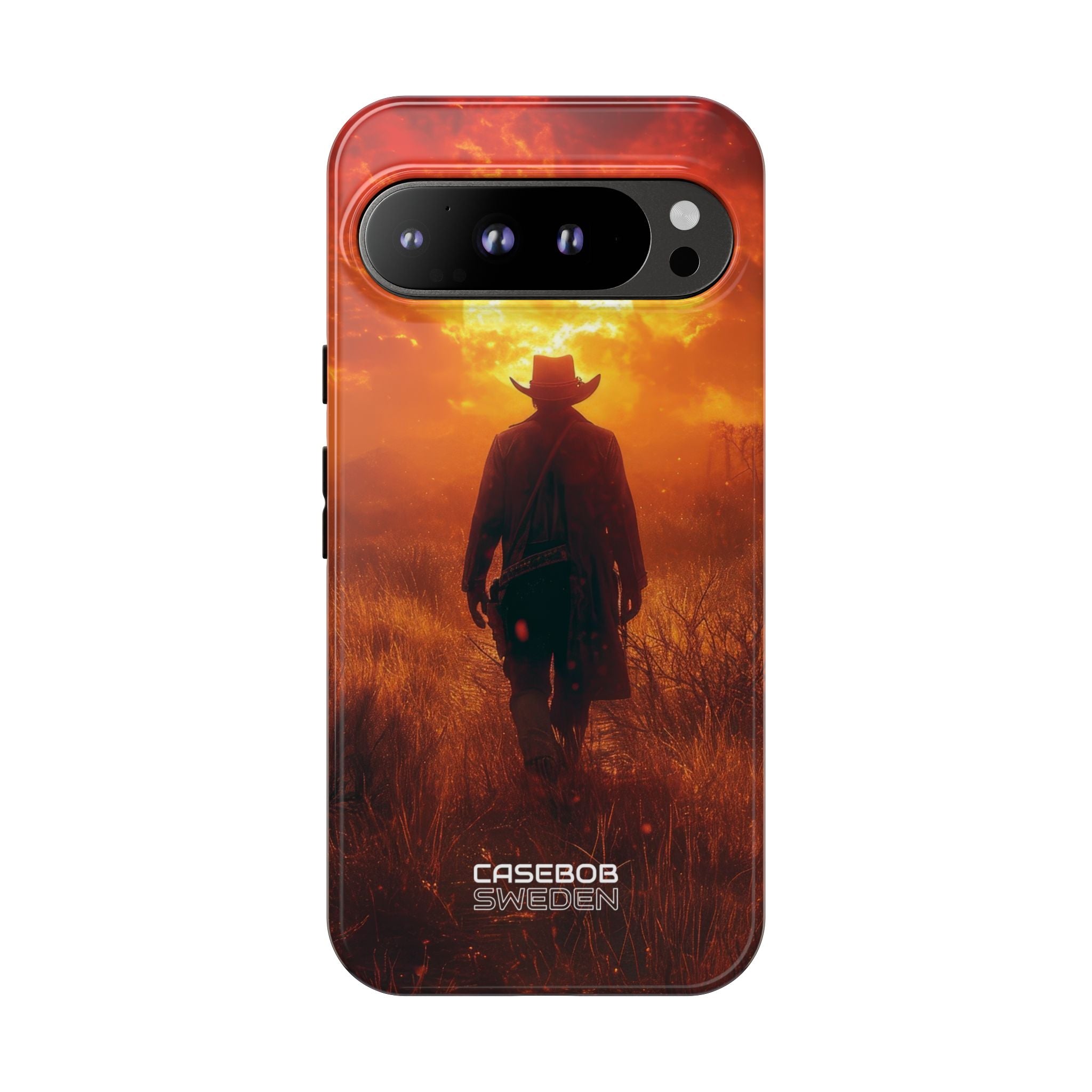 Fiery Sunset Cowboy Google Pixel 9 - Tough