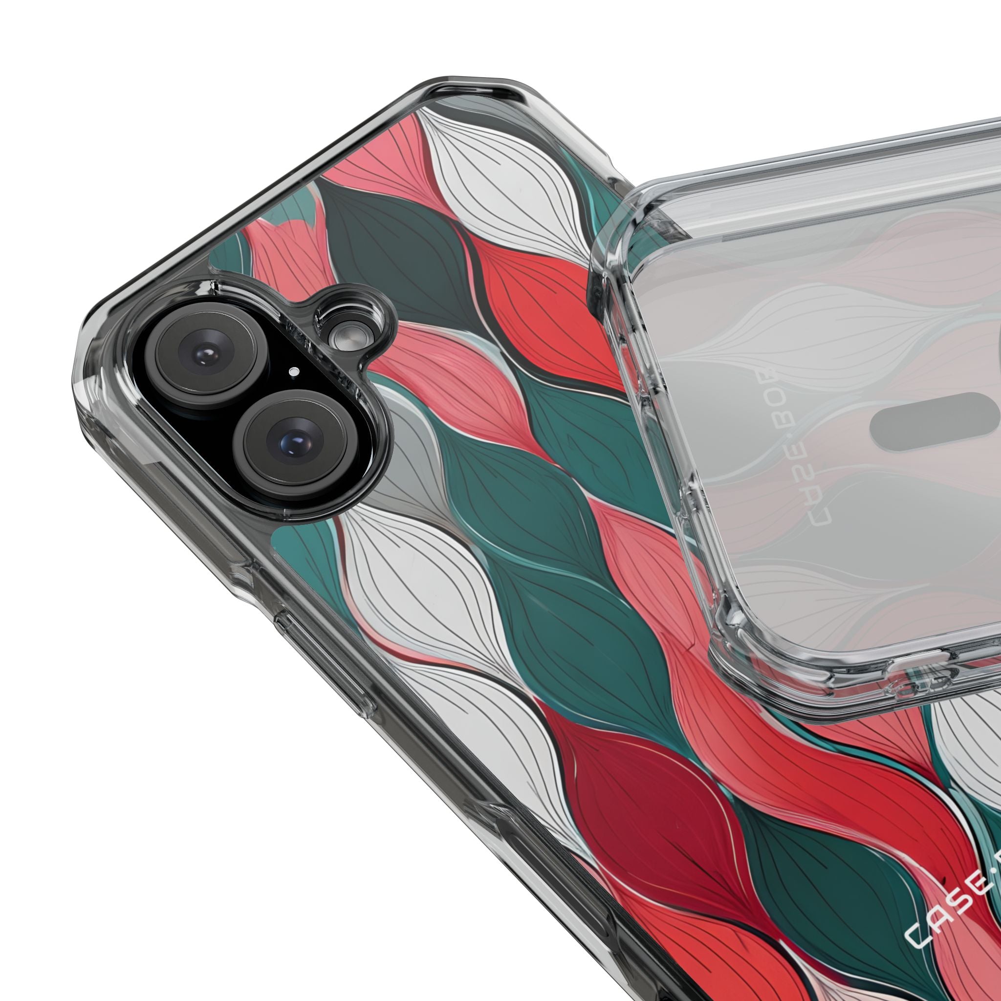 Leaf Cascade Teal iPhone 15 Case - Impact