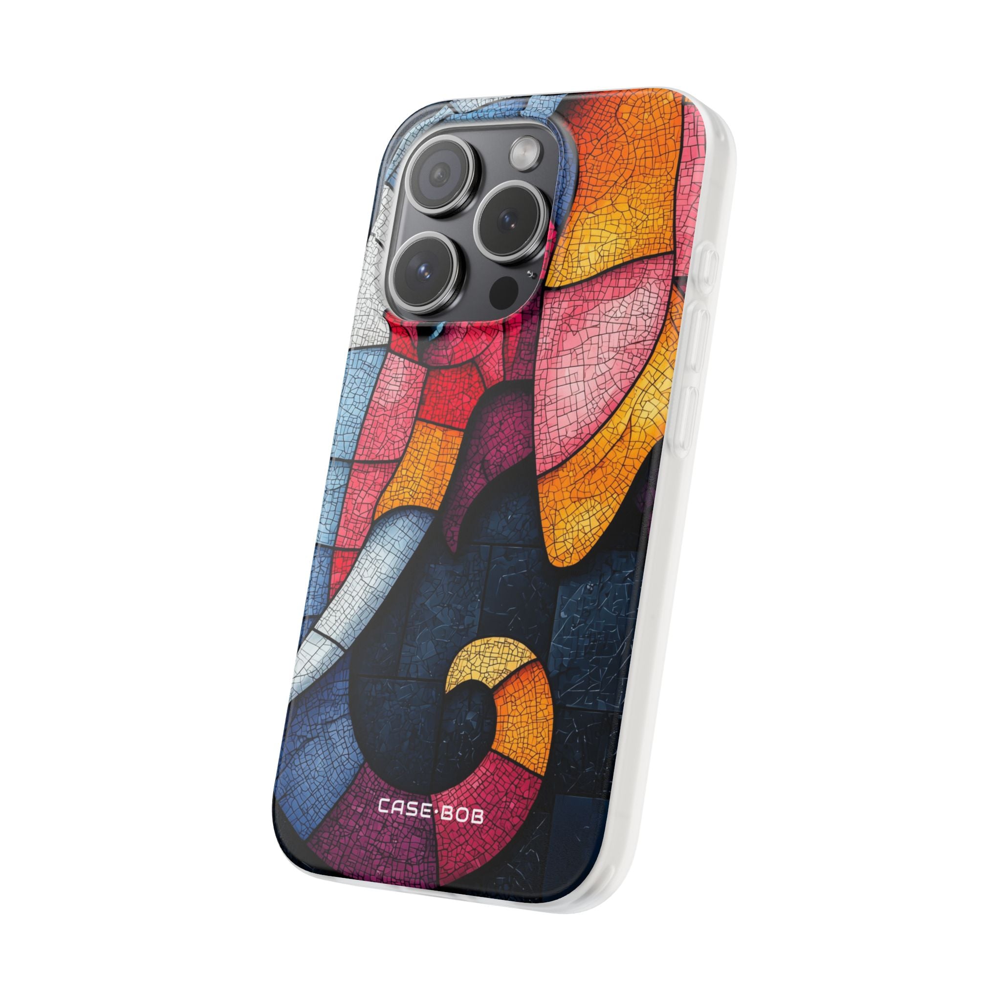 Elephant Mosaic iPhone 15 Pro Case - Soft