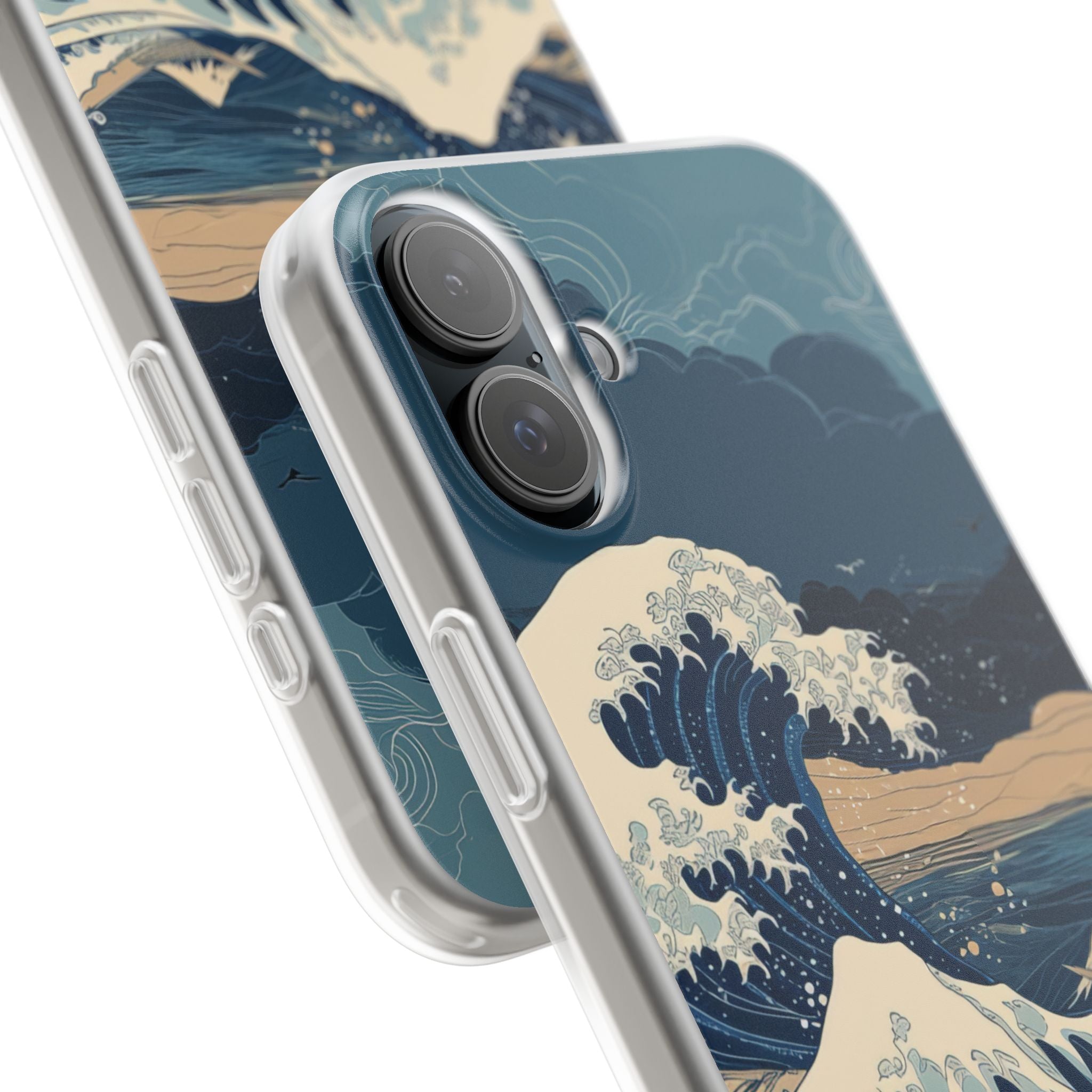 Cresting Blue Wave iPhone 16 Plus Case - Soft