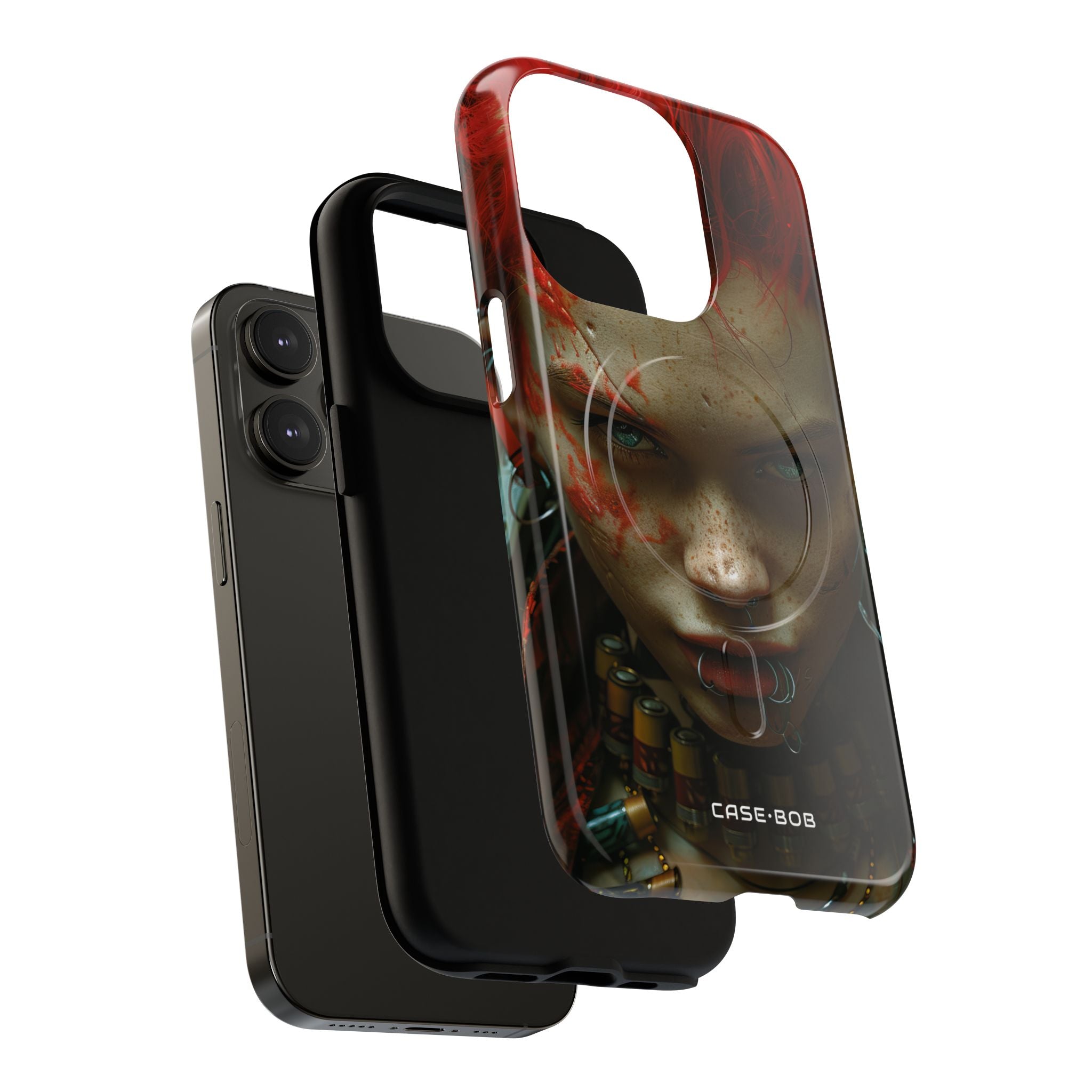 Red Spike Gaze iPhone 14 Pro Case - Tough+