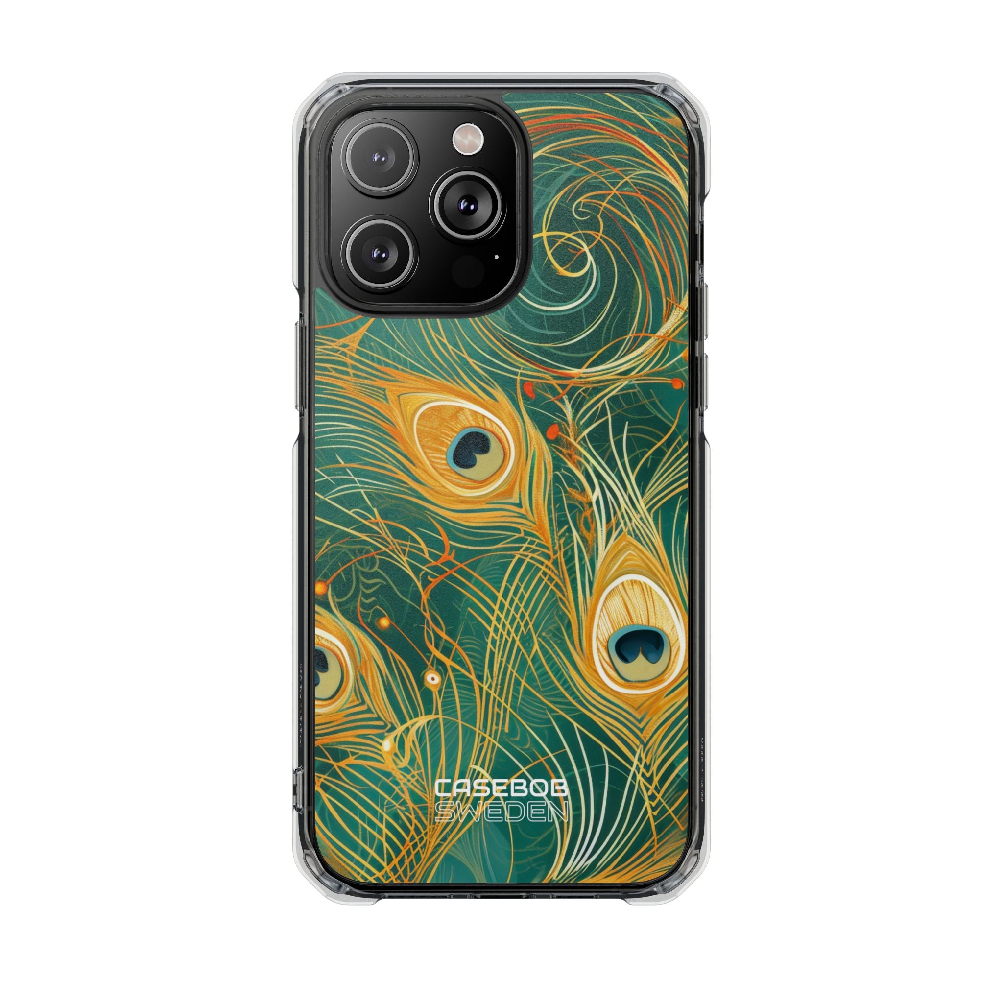 Vibrant Peacock Whirl iPhone 14 - Impact Clear+