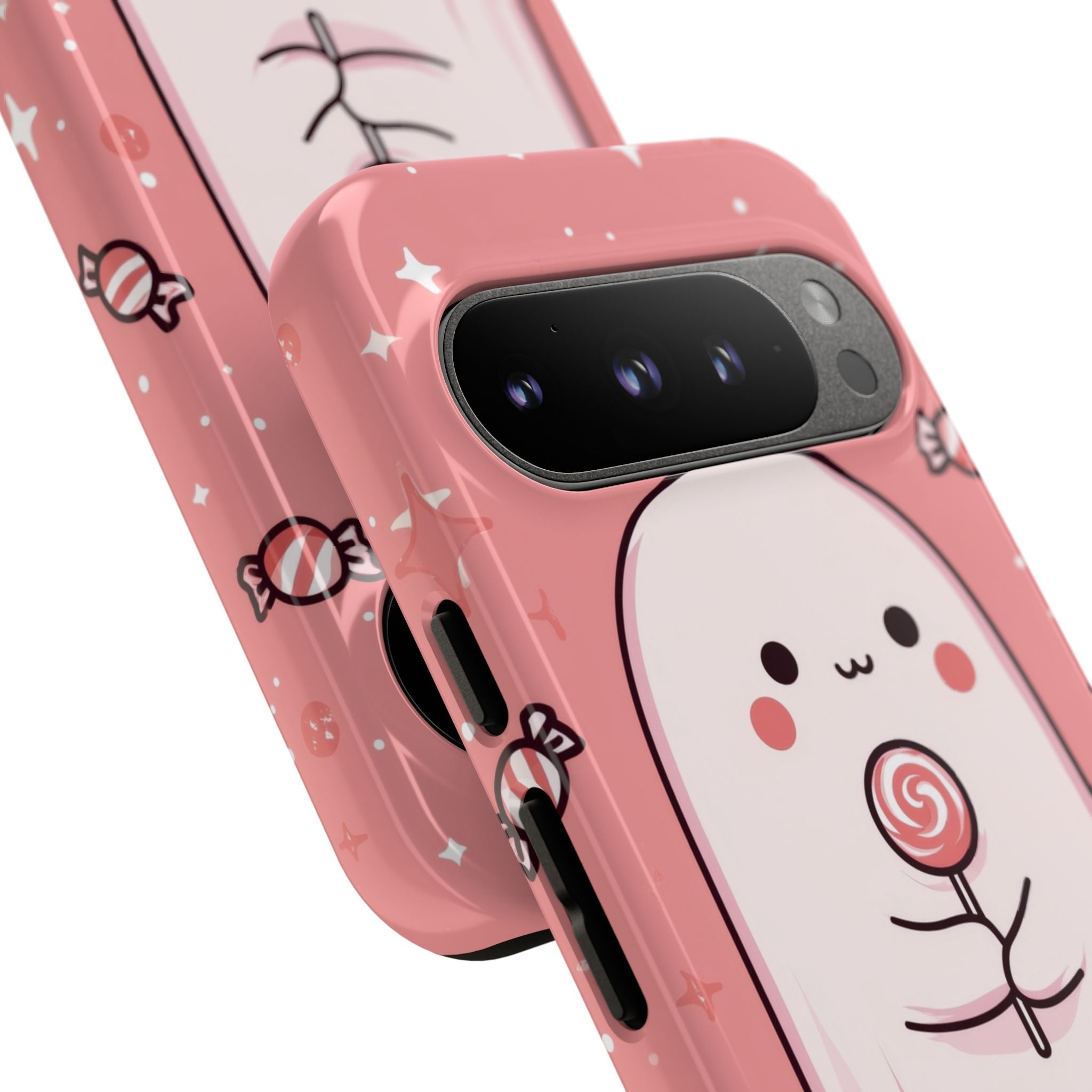 Cute Ghost Holds Candy - Google Pixel Case