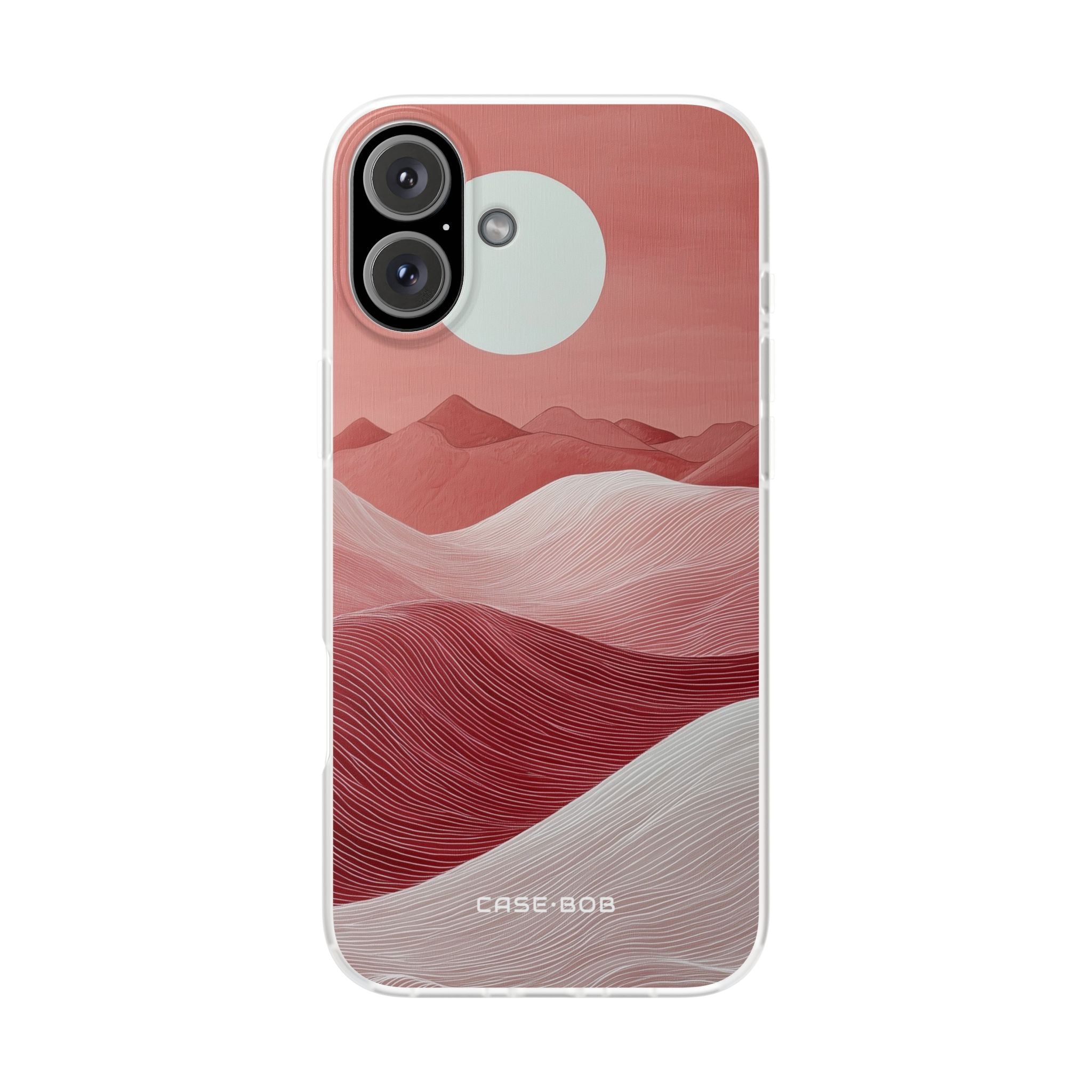 White Orb Dunes iPhone 16 Plus Case - Soft