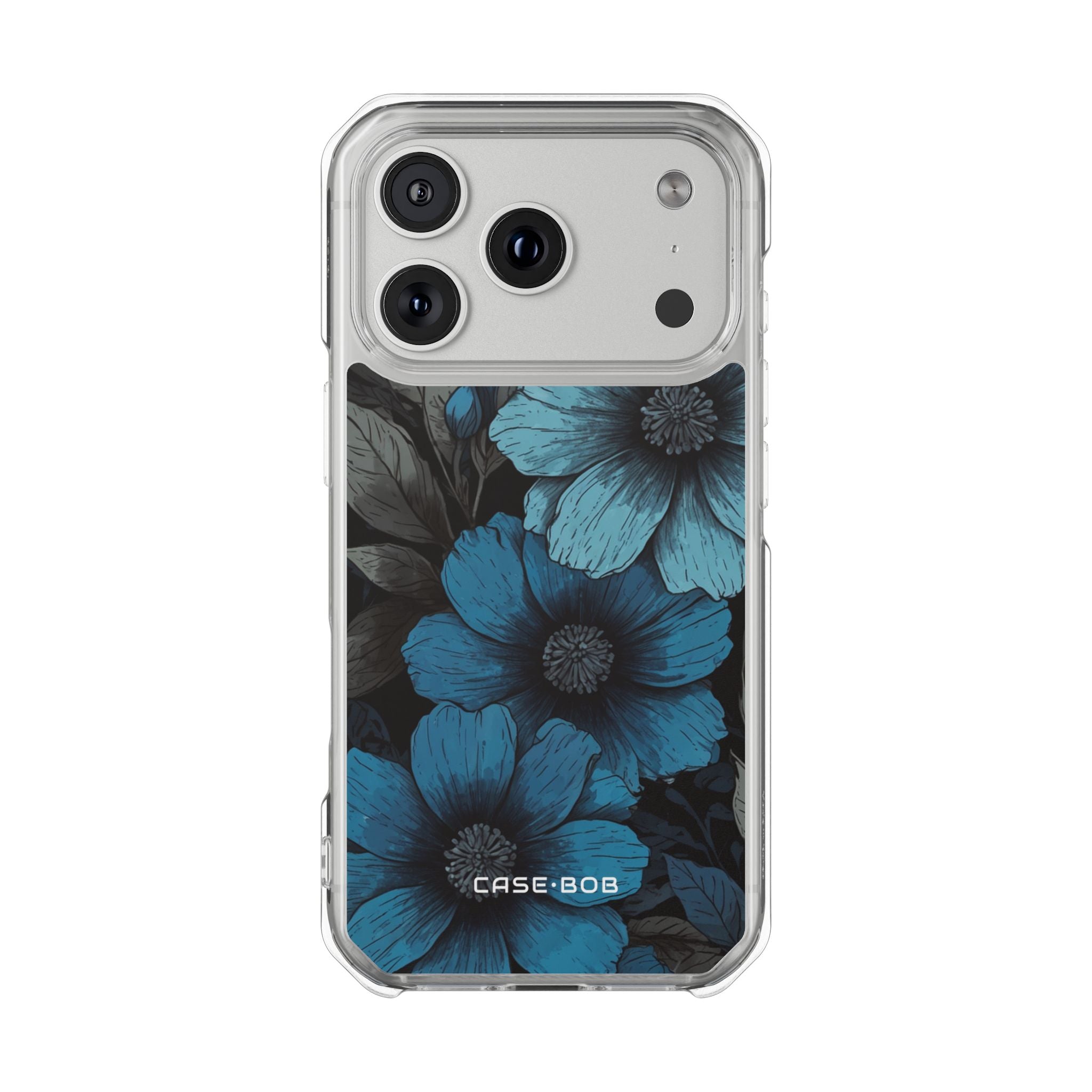 Blue Petal Bloom iPhone 17 Pro Case - Impact
