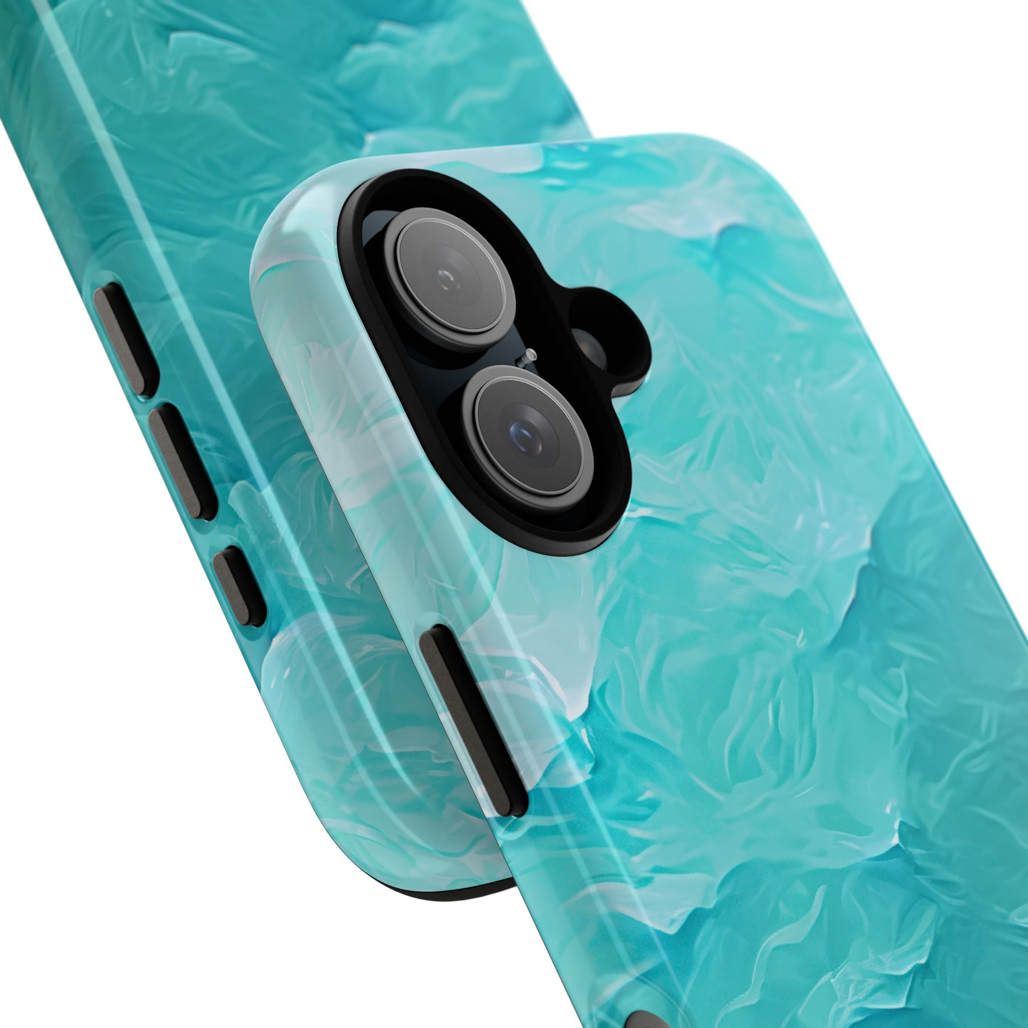 Soothing Aqua Currents iPhone 16 - Tough