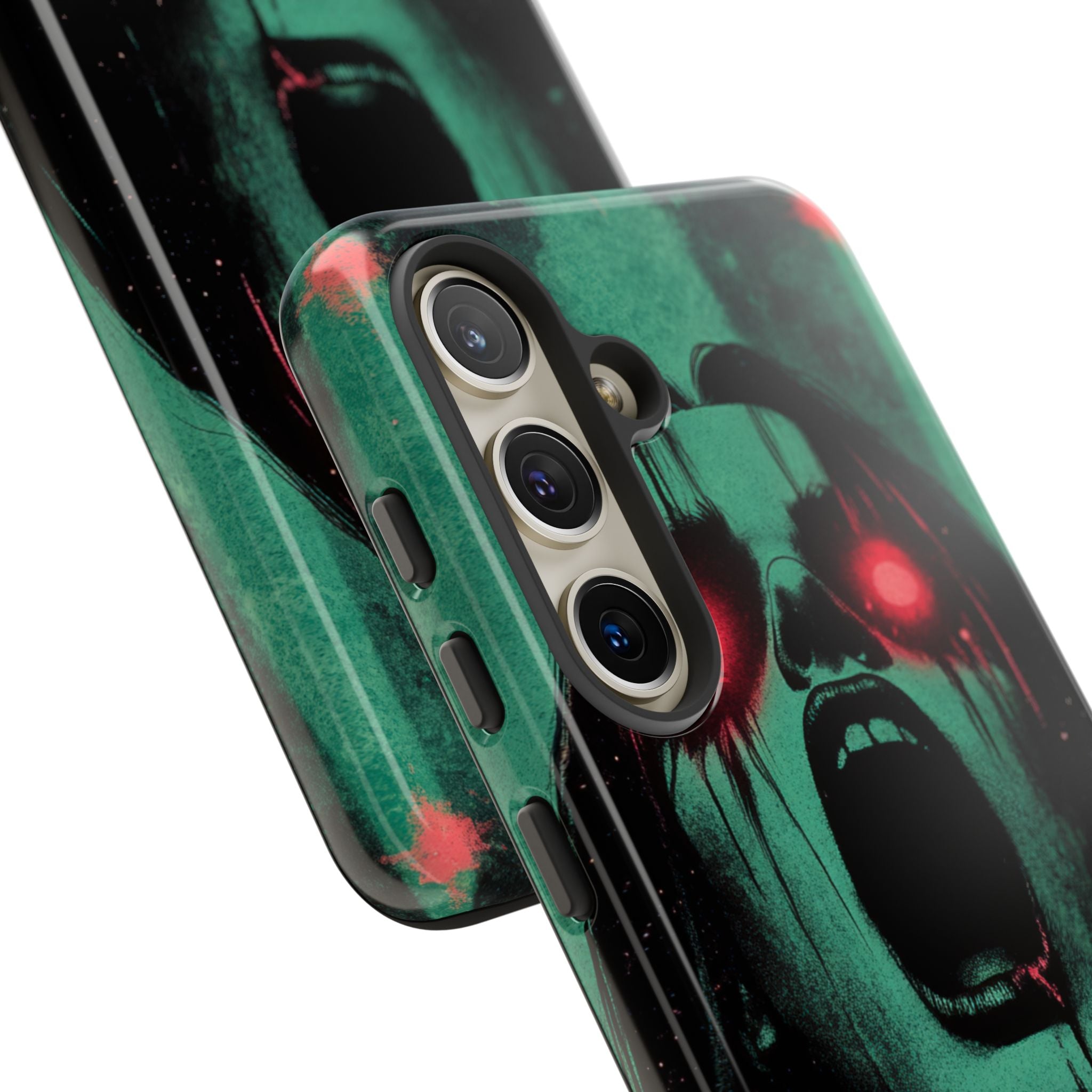 Horror Poster Frau leuchtend rote Augen Samsung S24 - Robust