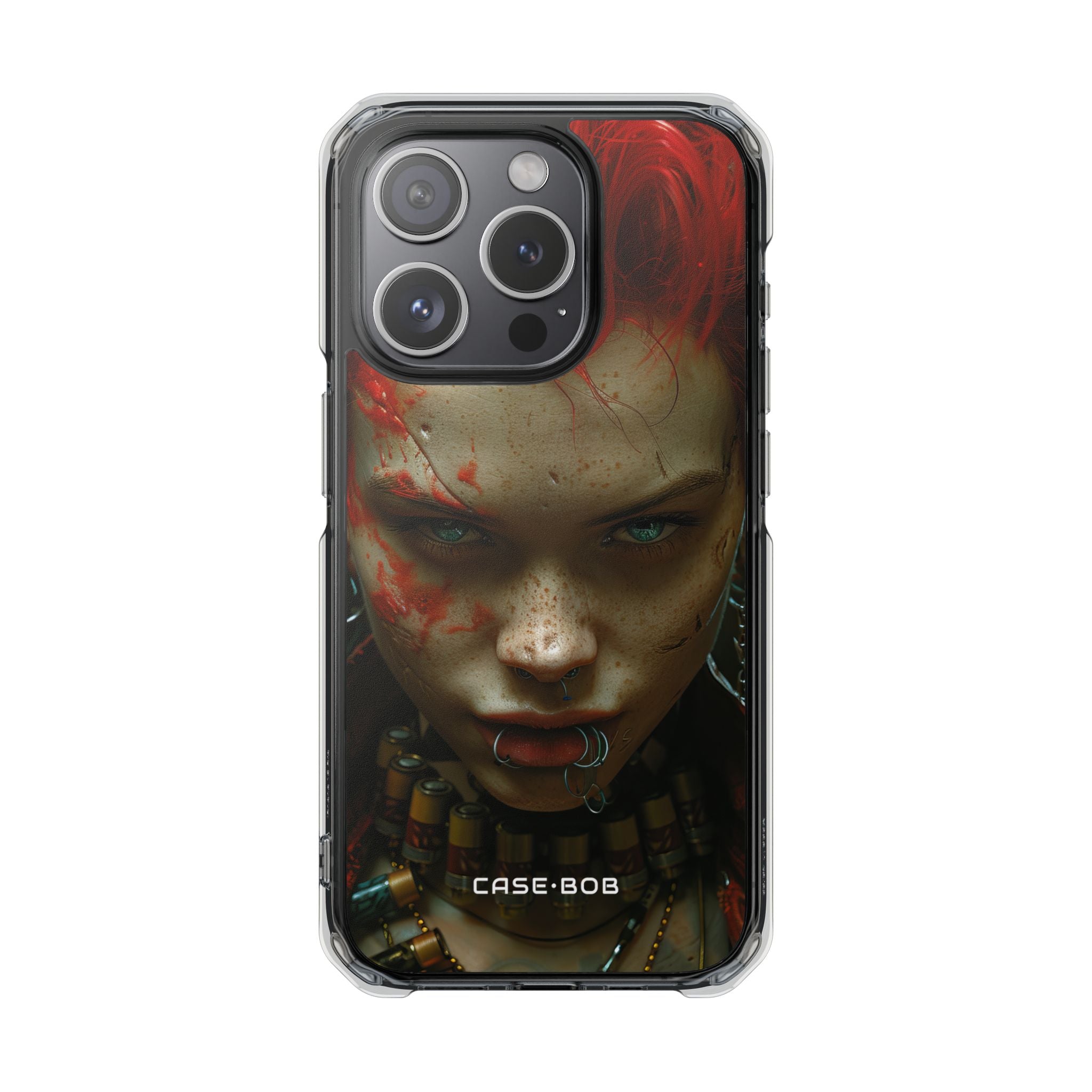 Red Spike Gaze iPhone 15 Pro Case - Impact