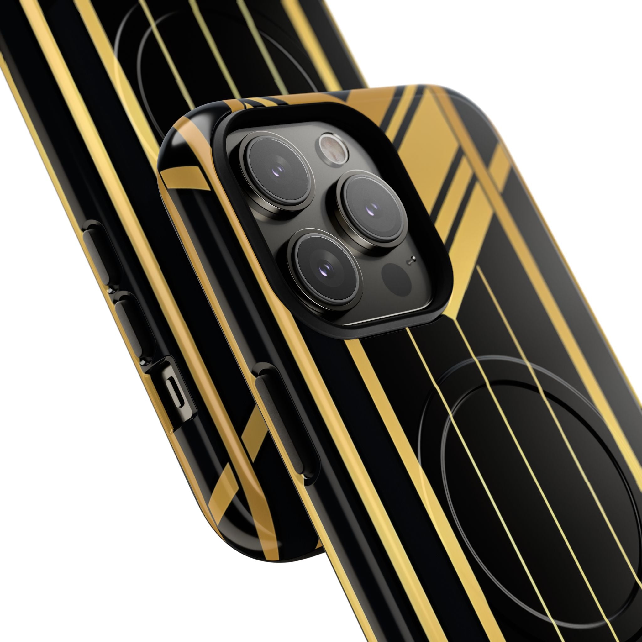 Golden Geometric Symphony iPhone 14 - Tough+