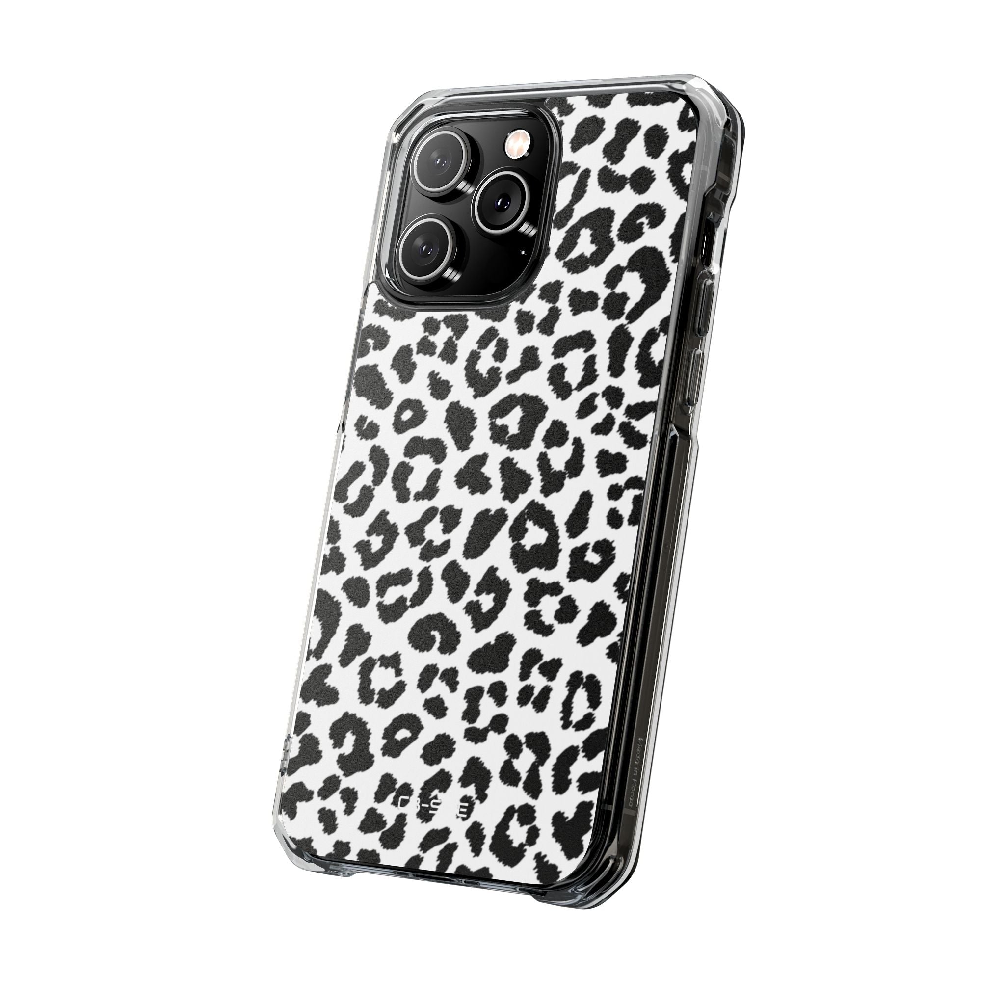 Monochrome Leopard Essence iPhone Case - Impact