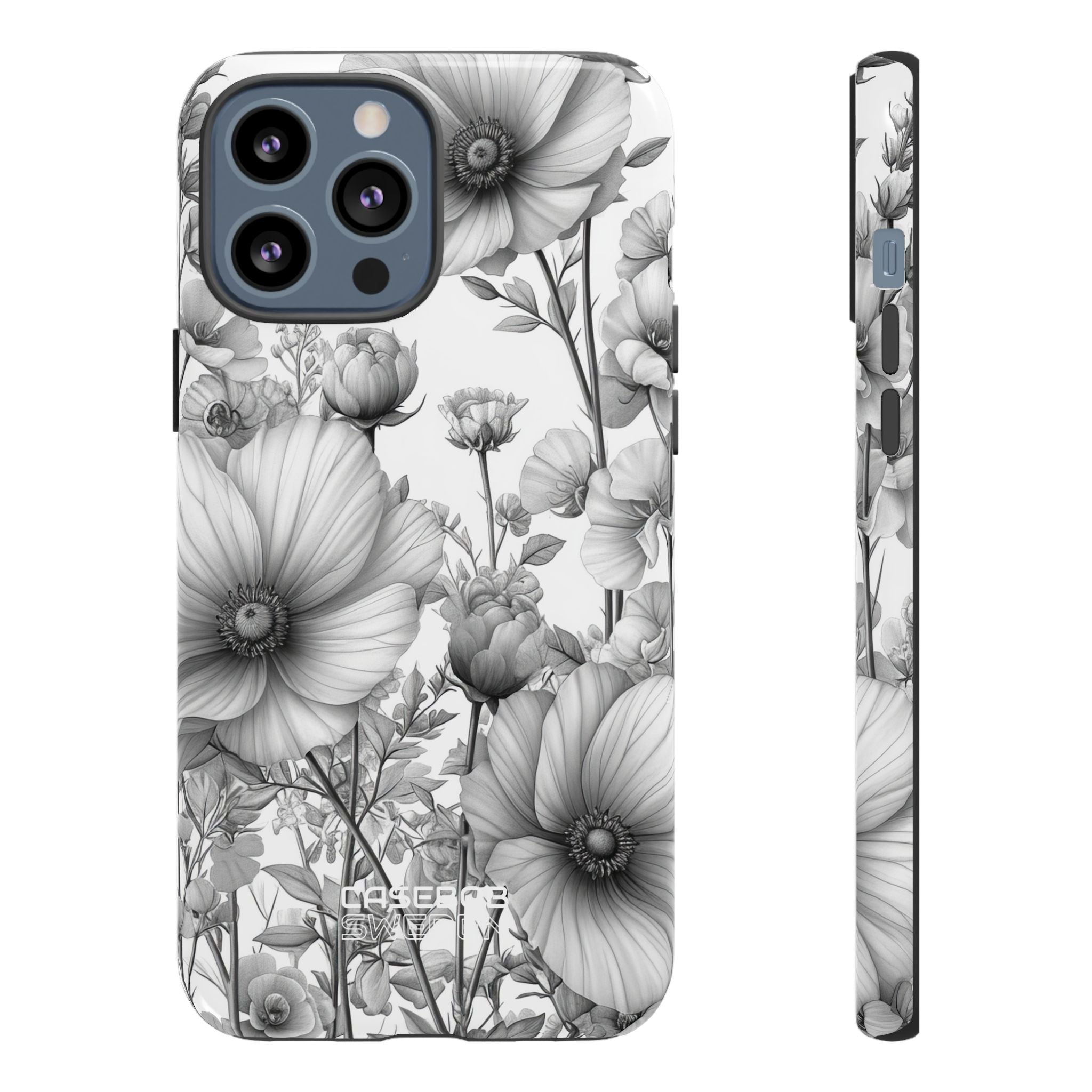 Vintage Floral Etching iPhone 13 - Tough