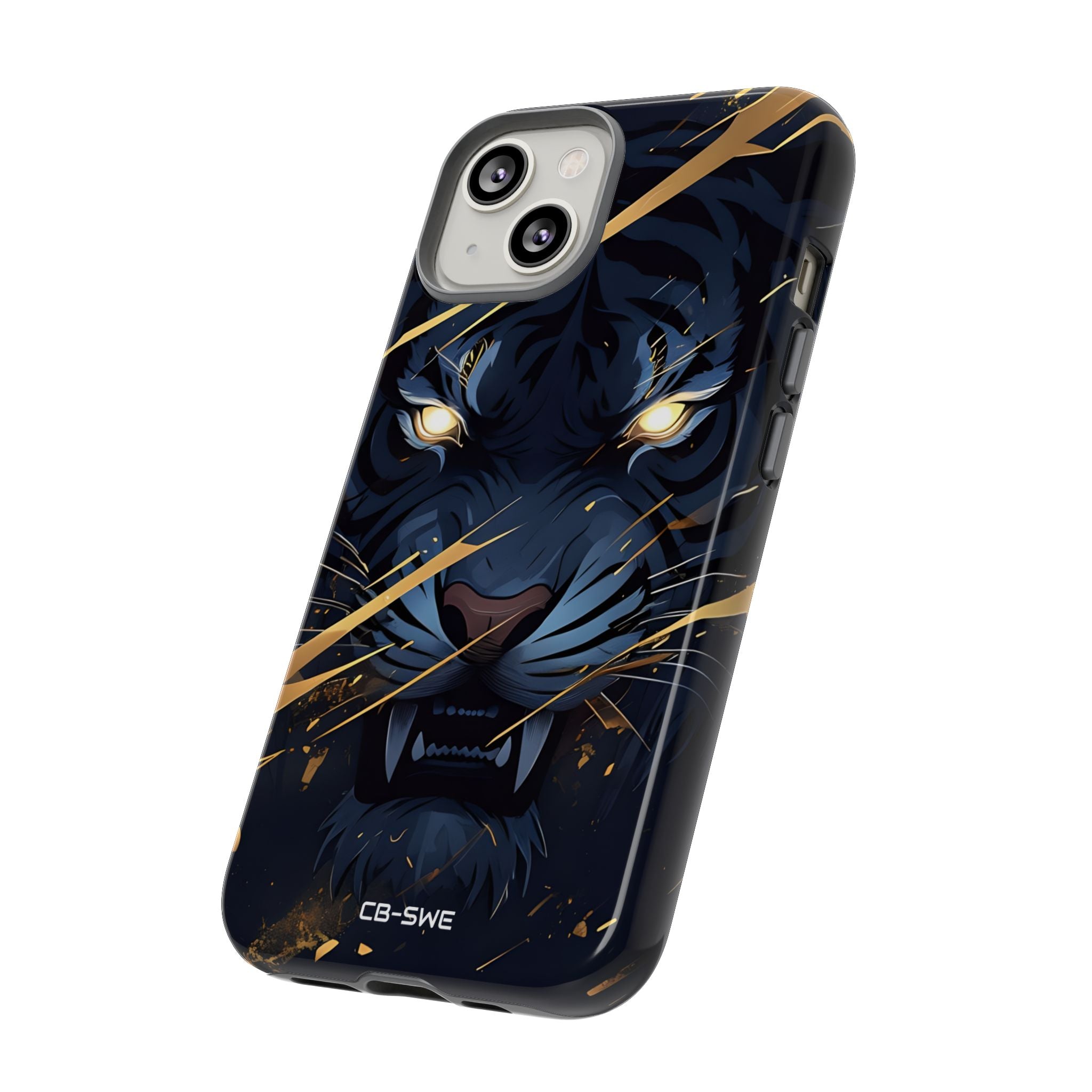 Tiger's Glowing Gaze - iPhone Case