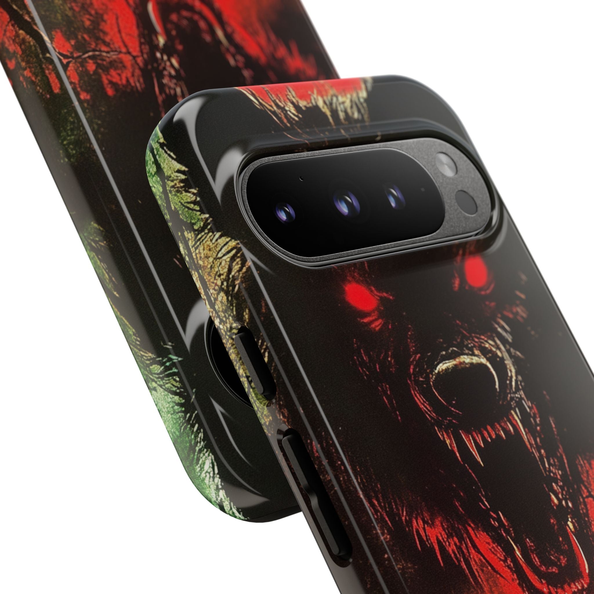 Crimson Wolf Google Pixel 9 Pro Case - Tough