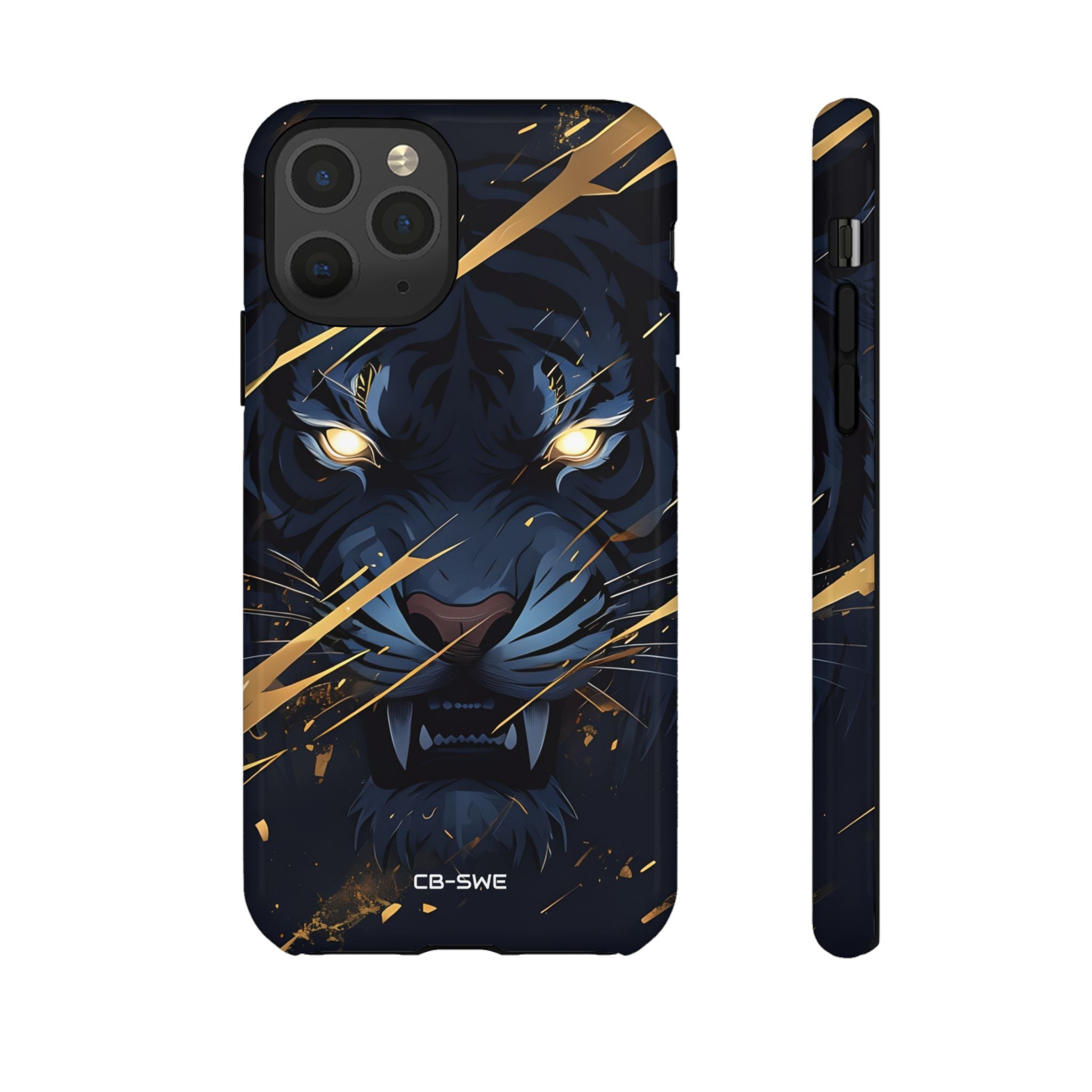 Tiger's Glowing Gaze - iPhone Case