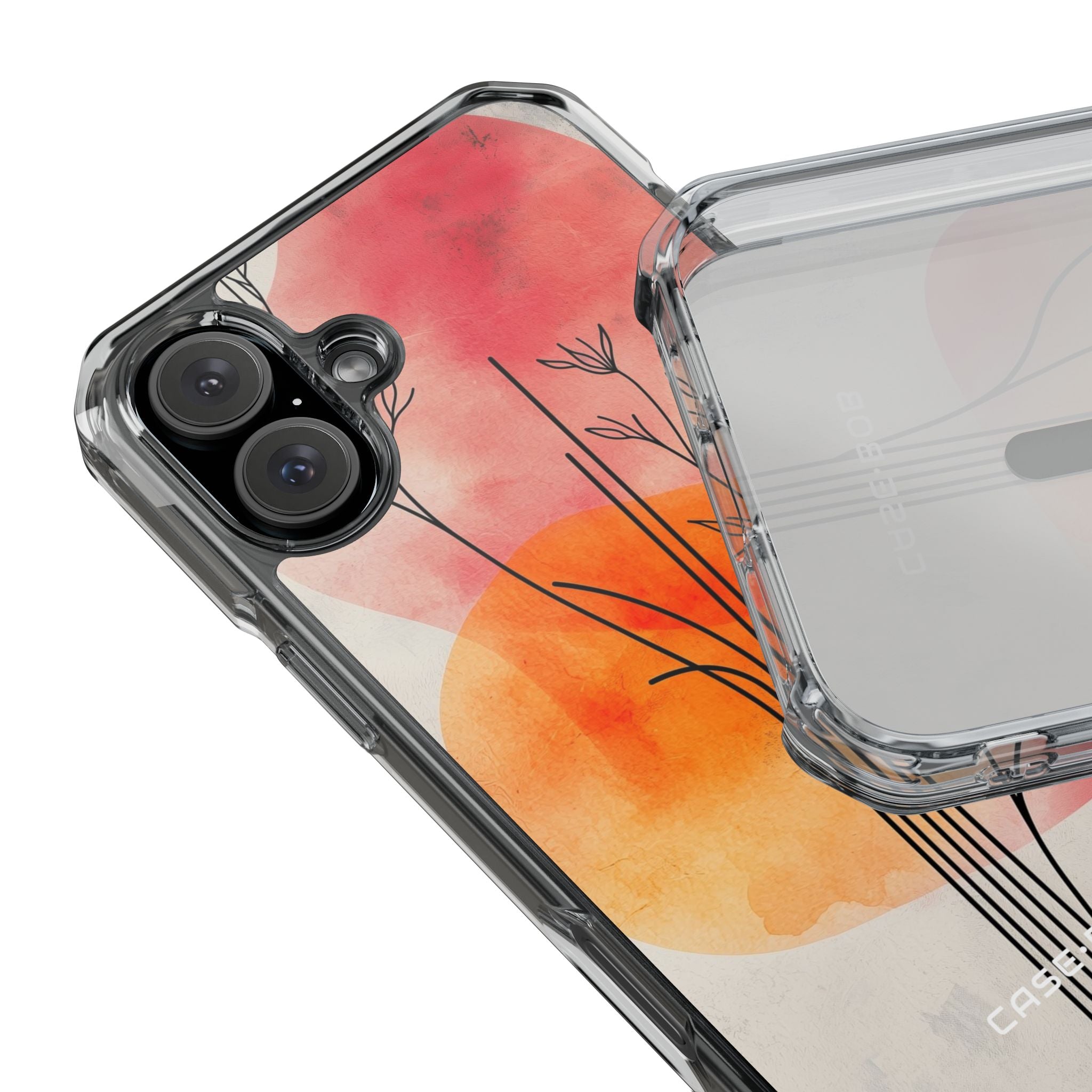 Curved Stem Sunset iPhone 16 Plus Case - Impact