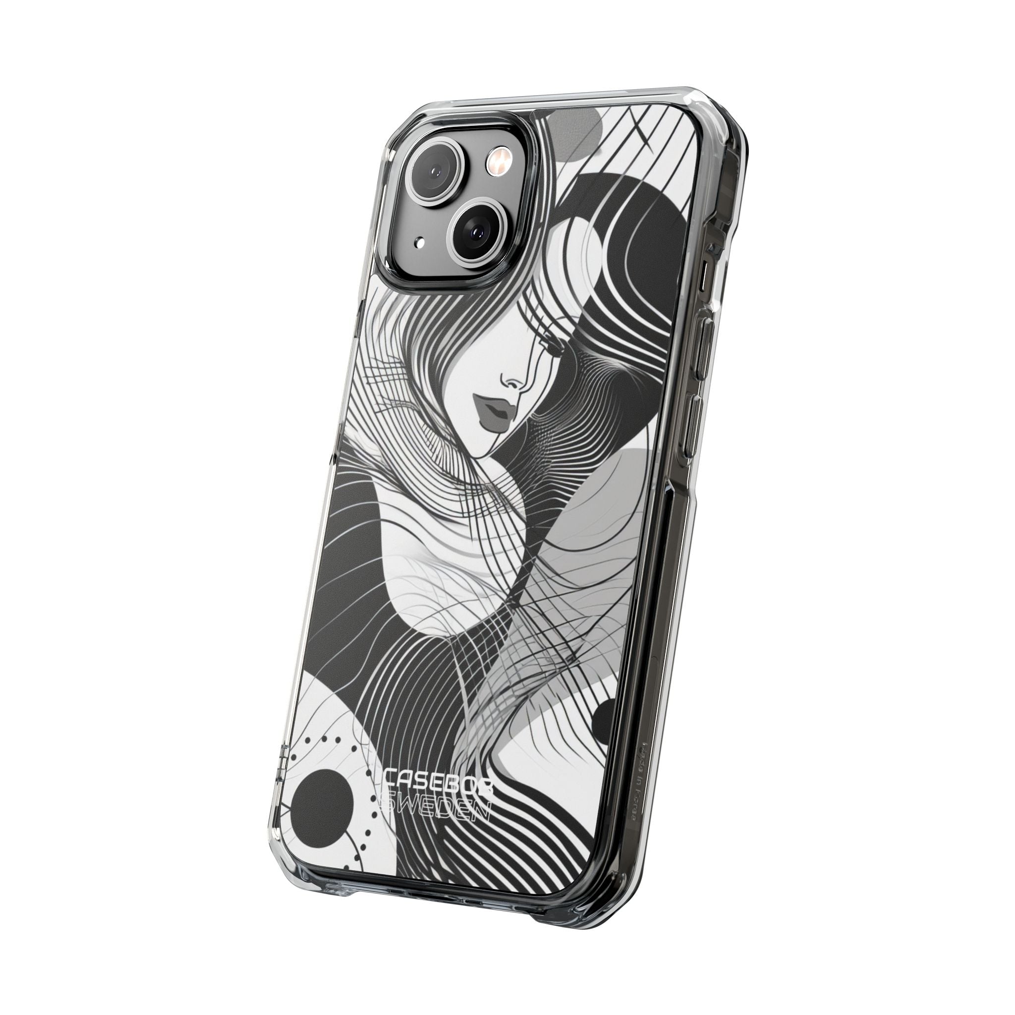 Orange Wave Motion iPhone 14 - Impact Clear+