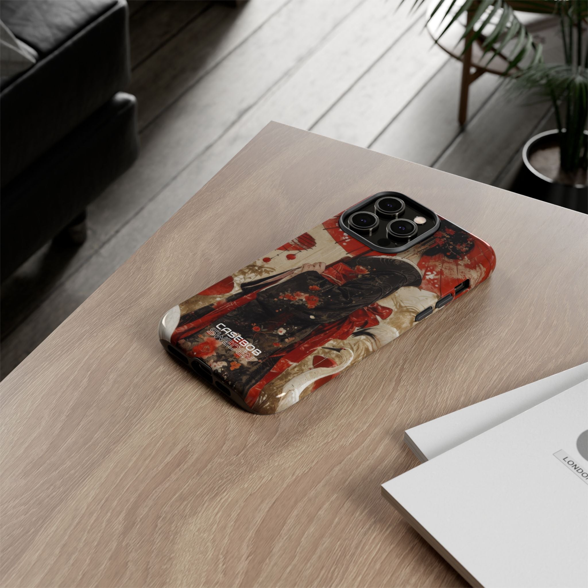 Scarlet Crane Dreams iPhone 14 - Resistente