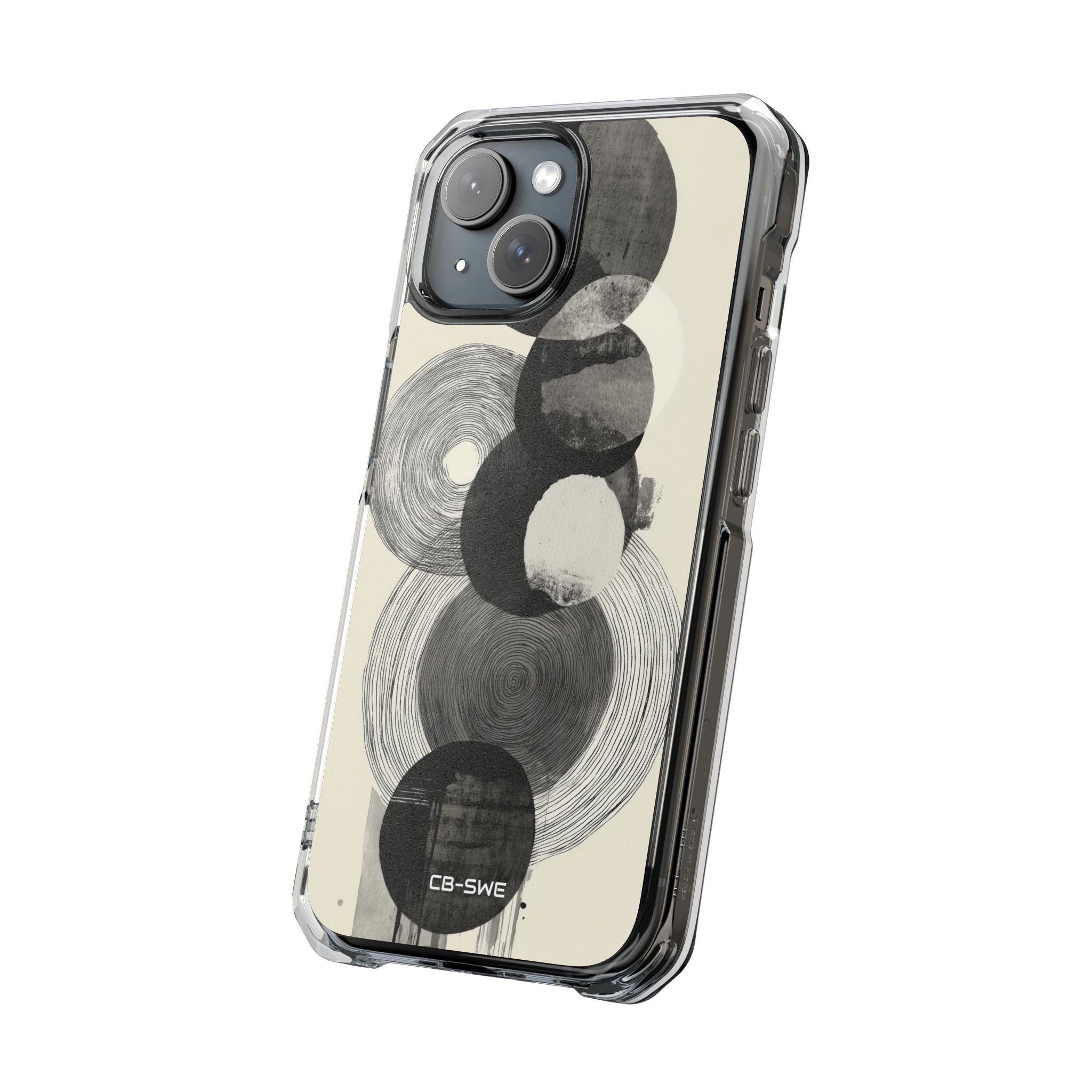Circles Embrace Lines iPhone Case - Impact