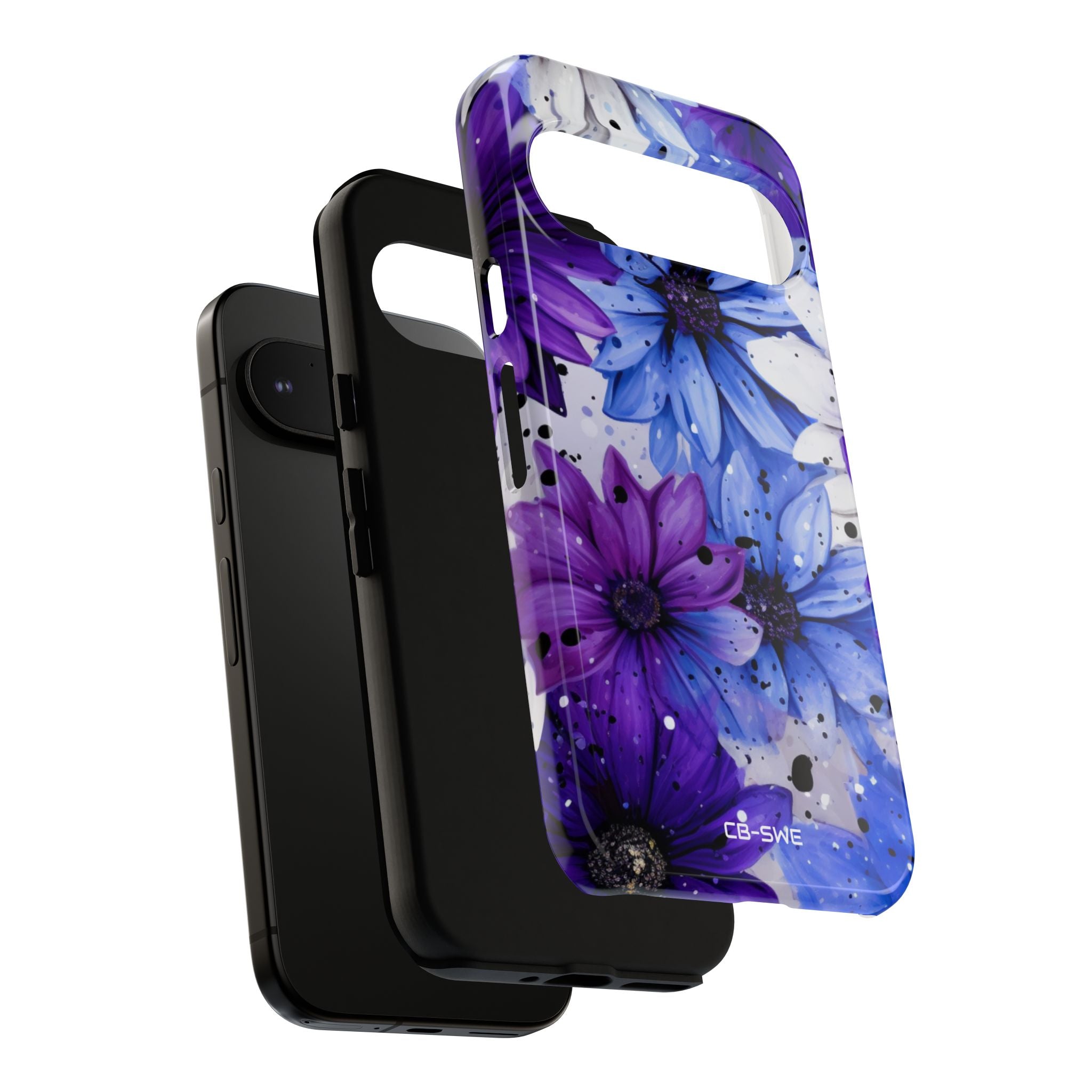 Vivid Splattered Blooms - Google Pixel Case