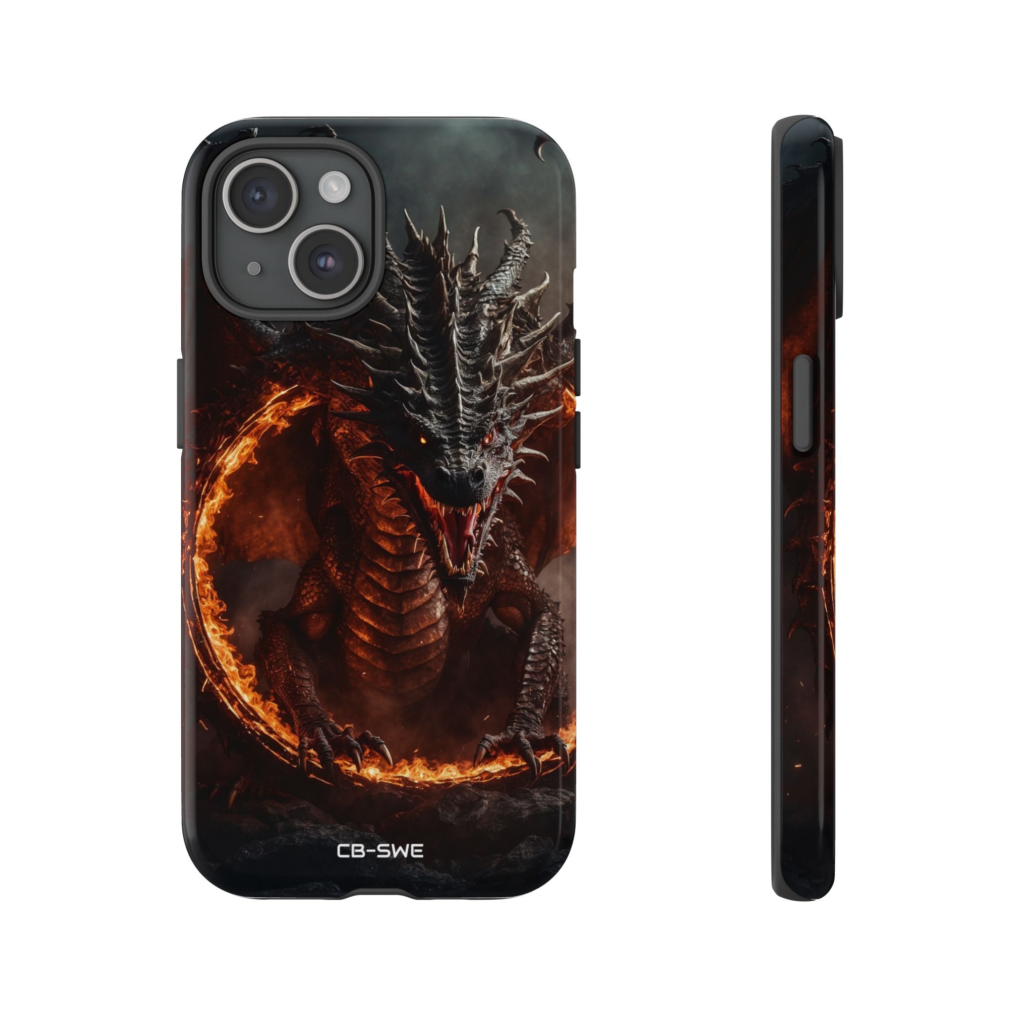 Fiery Dragon Roars - iPhone Case