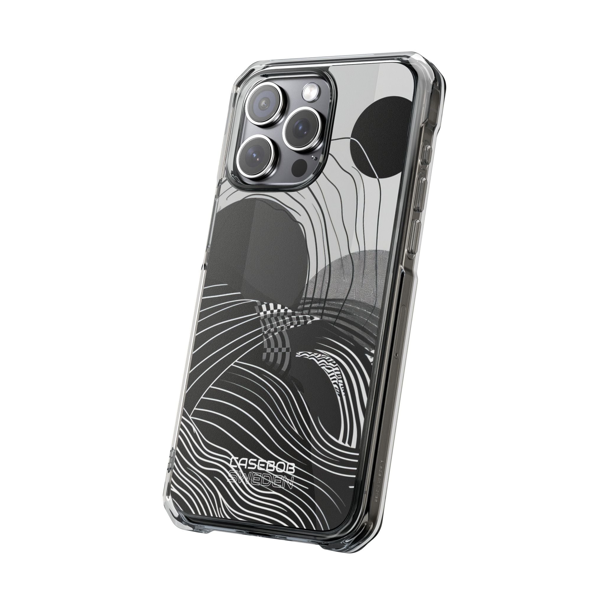 Monochrome Motion Flow iPhone 15 - Impact Clear+