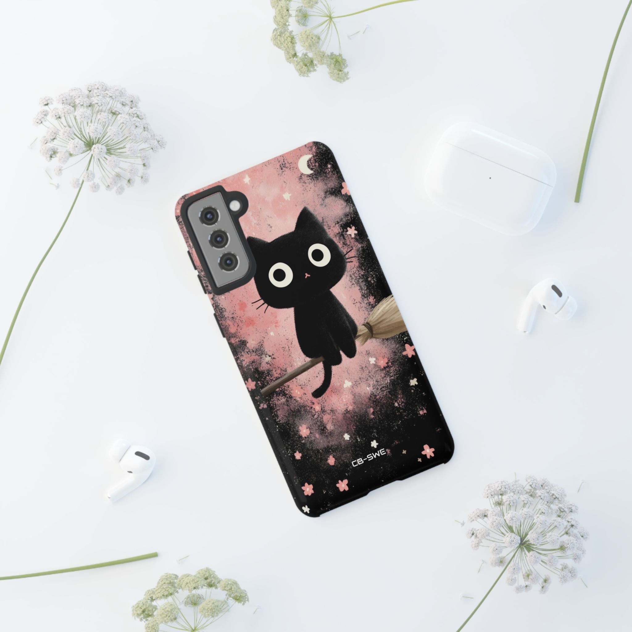 Whimsical Cat Soars - Samsung Case