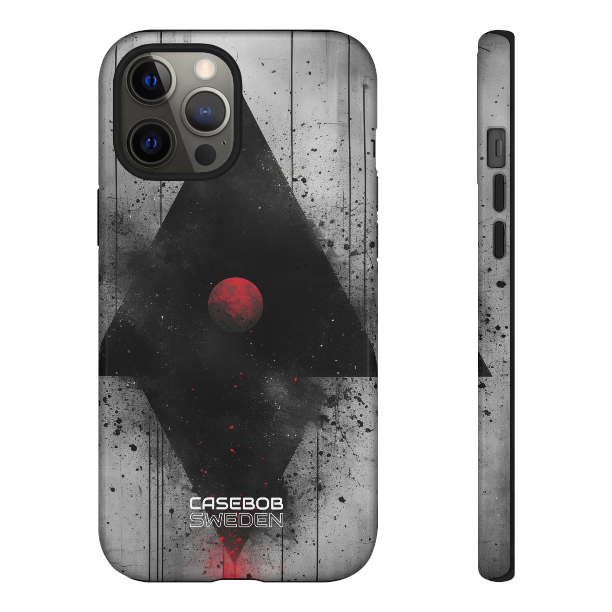 Crimson Core Geometry iPhone 12 - Tough
