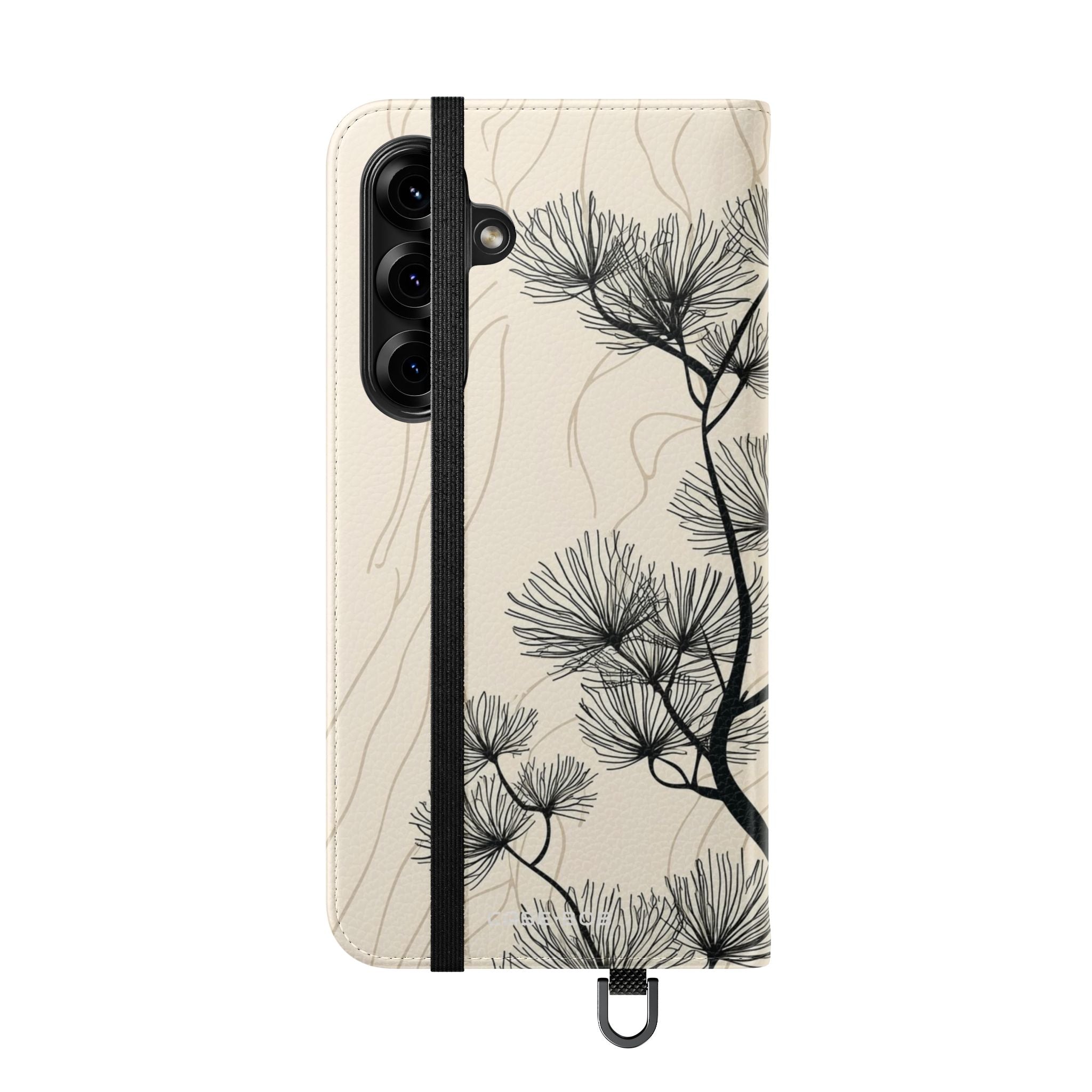 Spiky Tree Sunset - Samsung S25+ Case - Wallet
