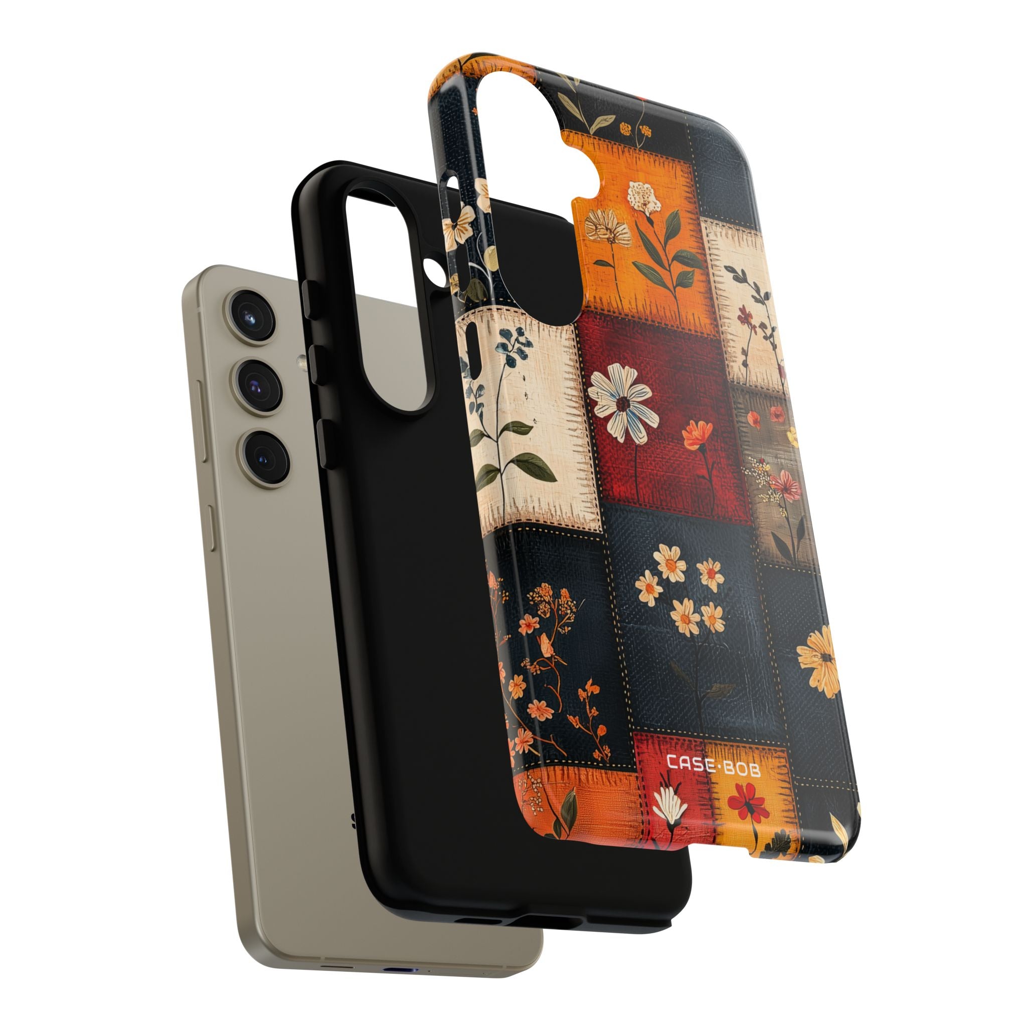 Patchwork Blooms Samsung S24 Plus Case - Tough