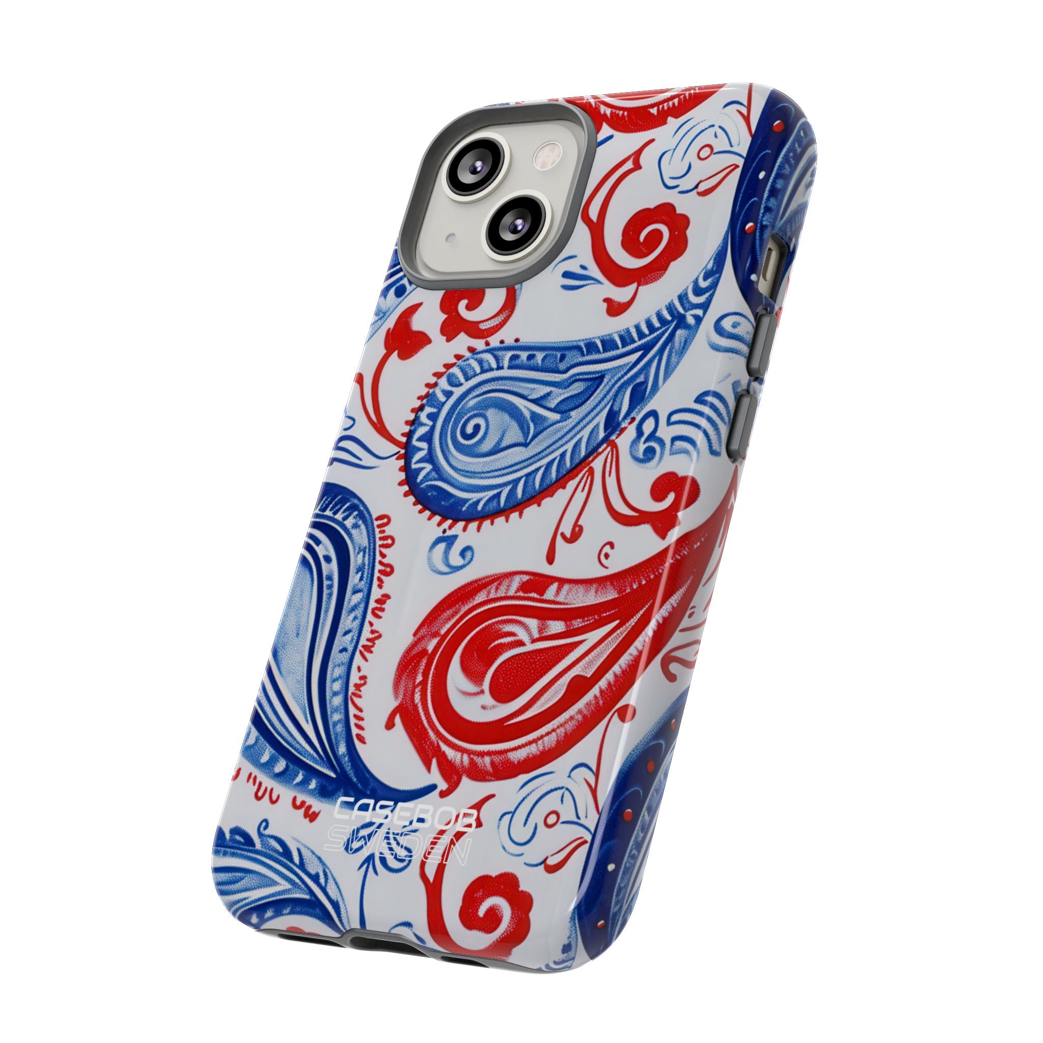 Vortici Paisley vivaci iPhone 14 - Tough