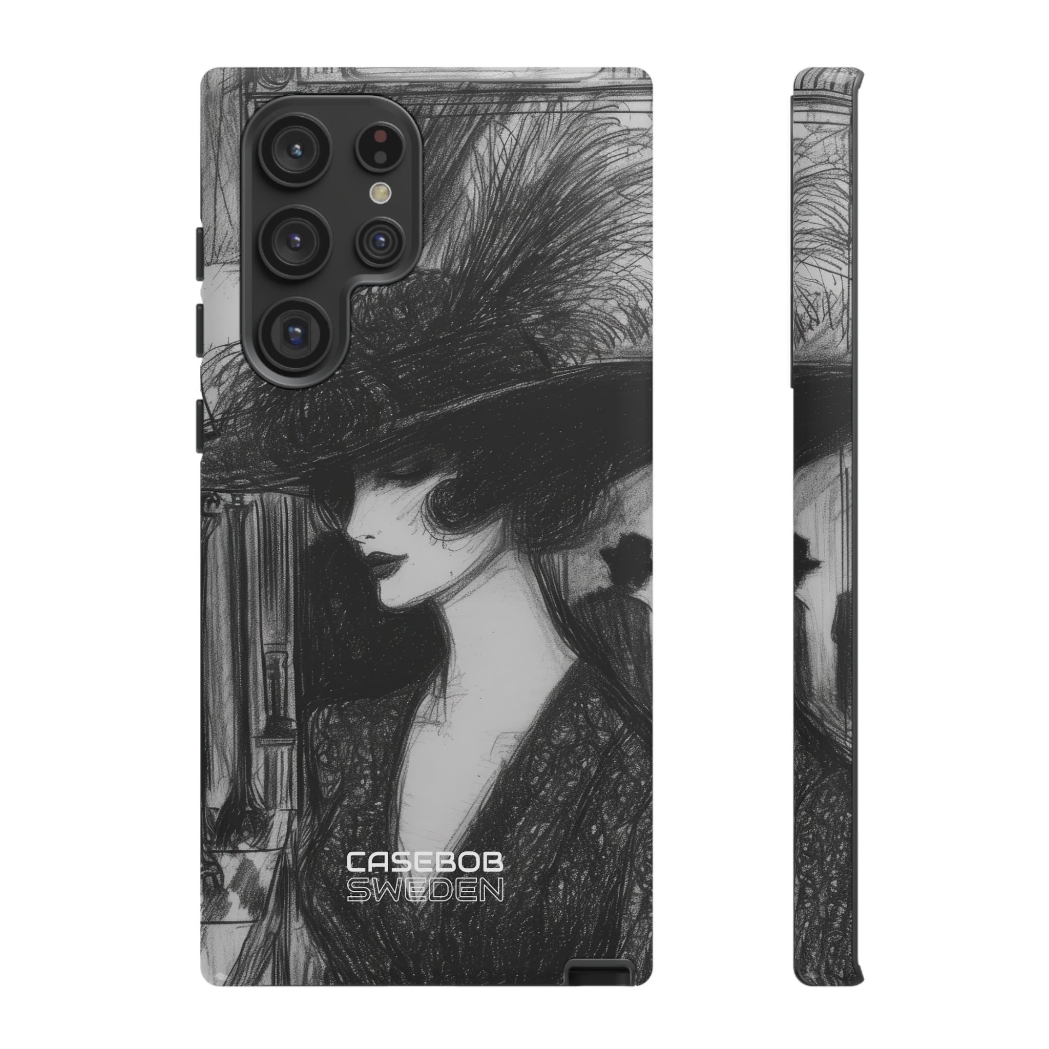 Vintage Feather Elegance Samsung S22 - Tough