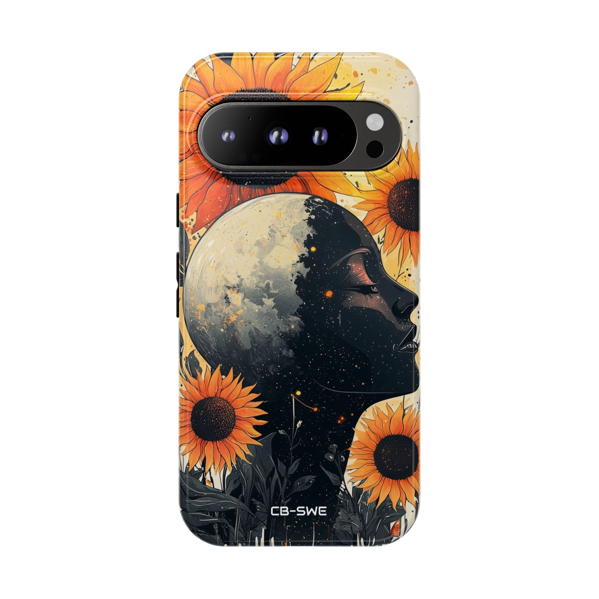 Sunflower Embraces Moon - Google Pixel Case