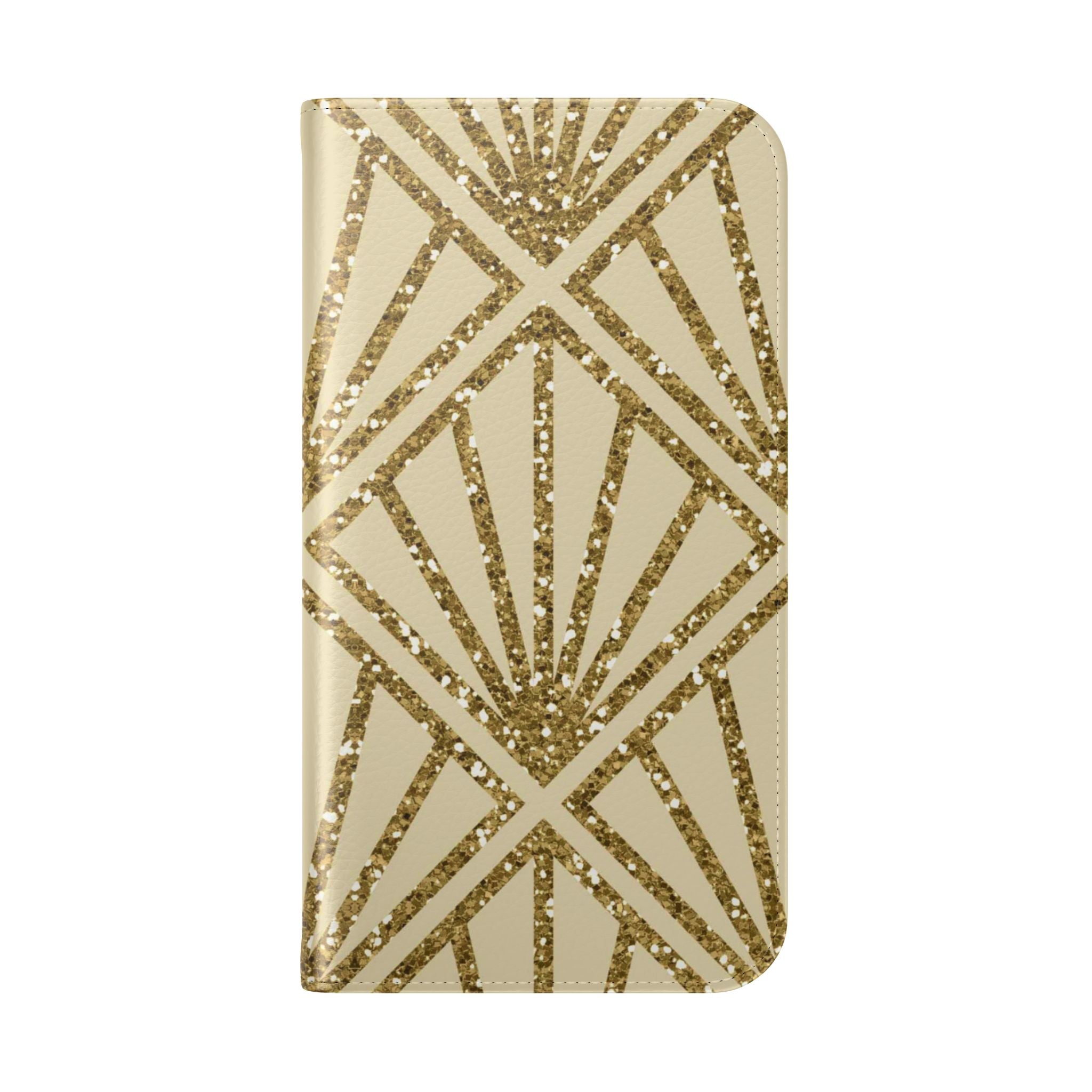 Golden Fan Sparkle - iPhone 15 Pro Case - Wallet