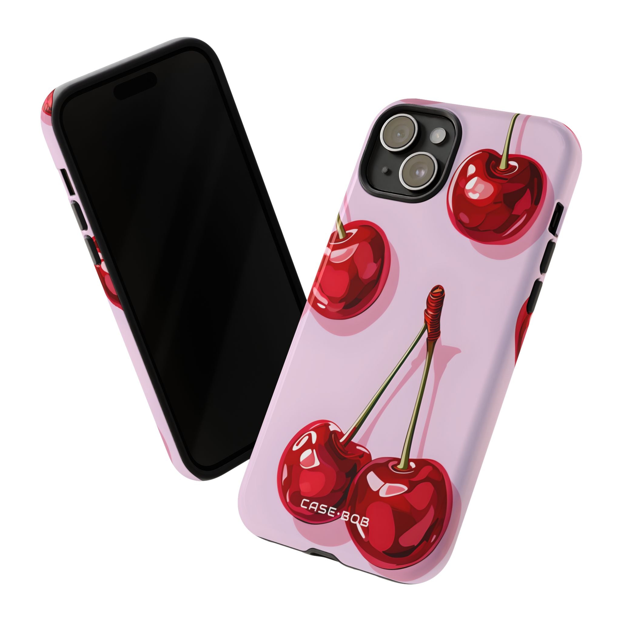 Glossy Cherry Burst iPhone 15 Plus Case - Tough