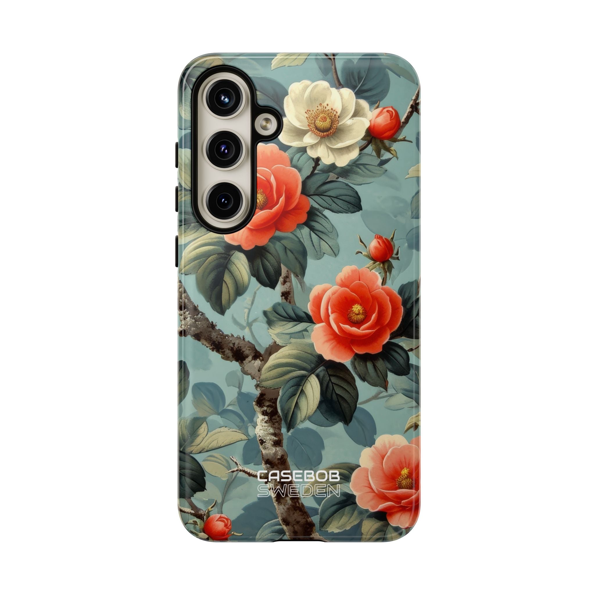 Coral Blossom Tapestry Samsung S24 - Tough