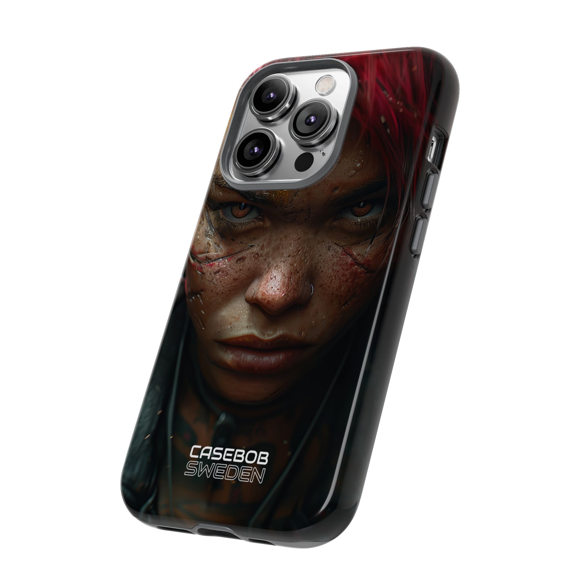 Cyberpunk Rebel Portrait iPhone 14 - Tough