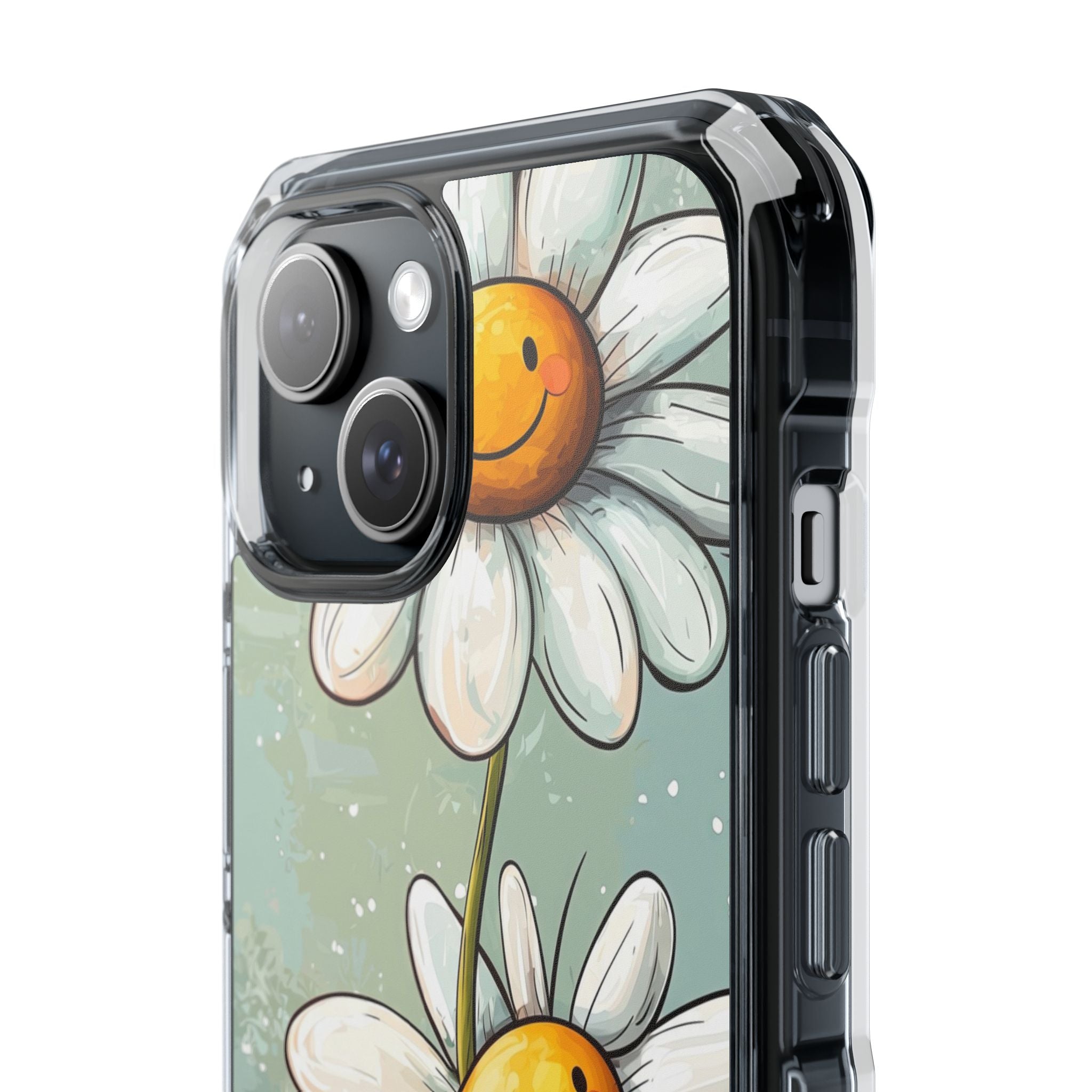 Smiling Daisies Green iPhone 15 Case - Impact