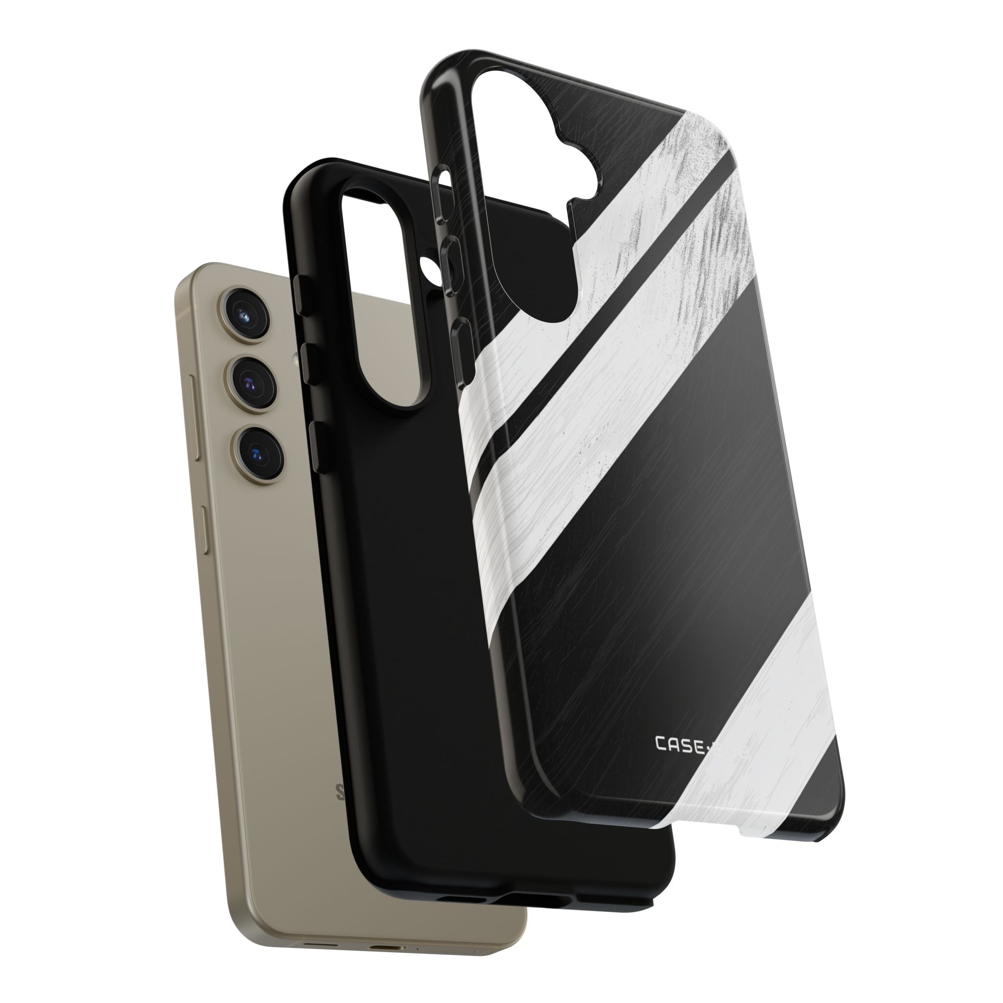 Distressed Stripe Motion Samsung S24 Case - Tough