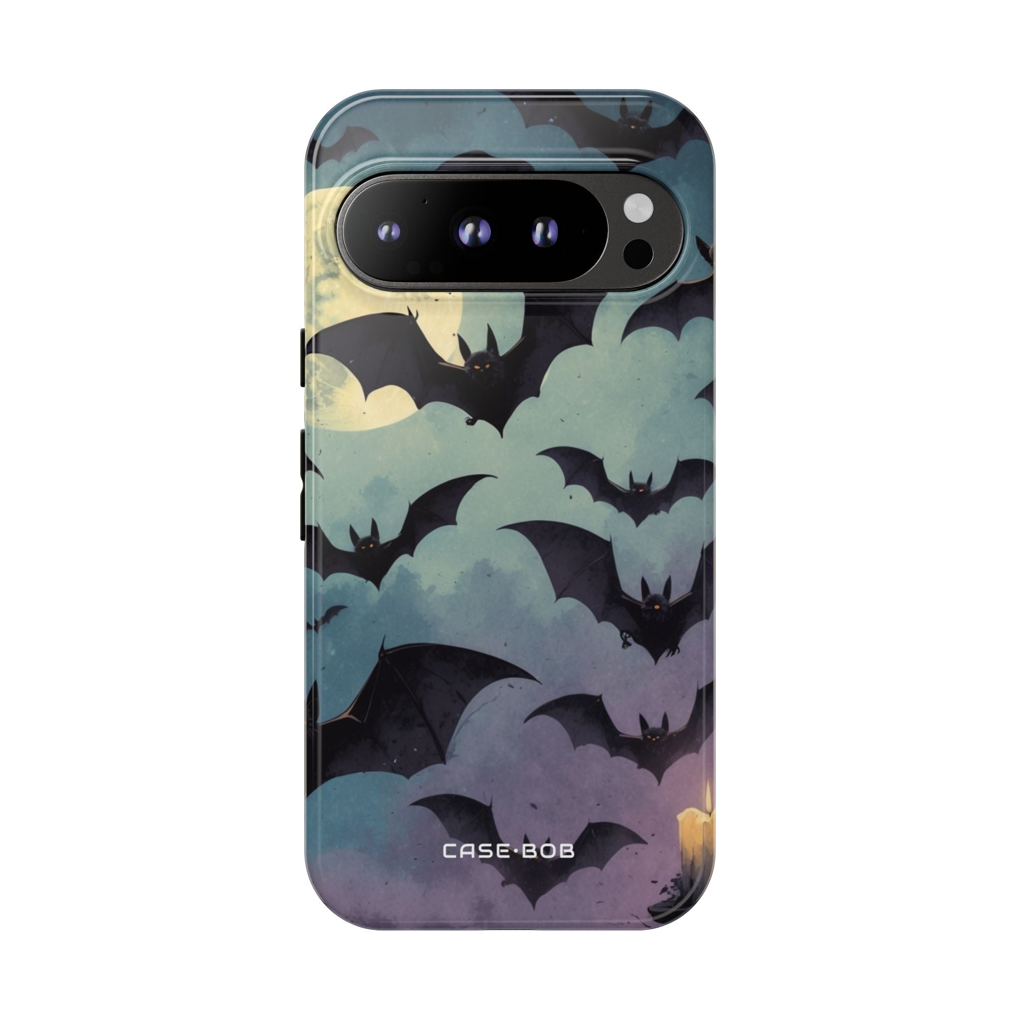Glowing Bat Swarm Google Pixel 9 Pro Case - Tough