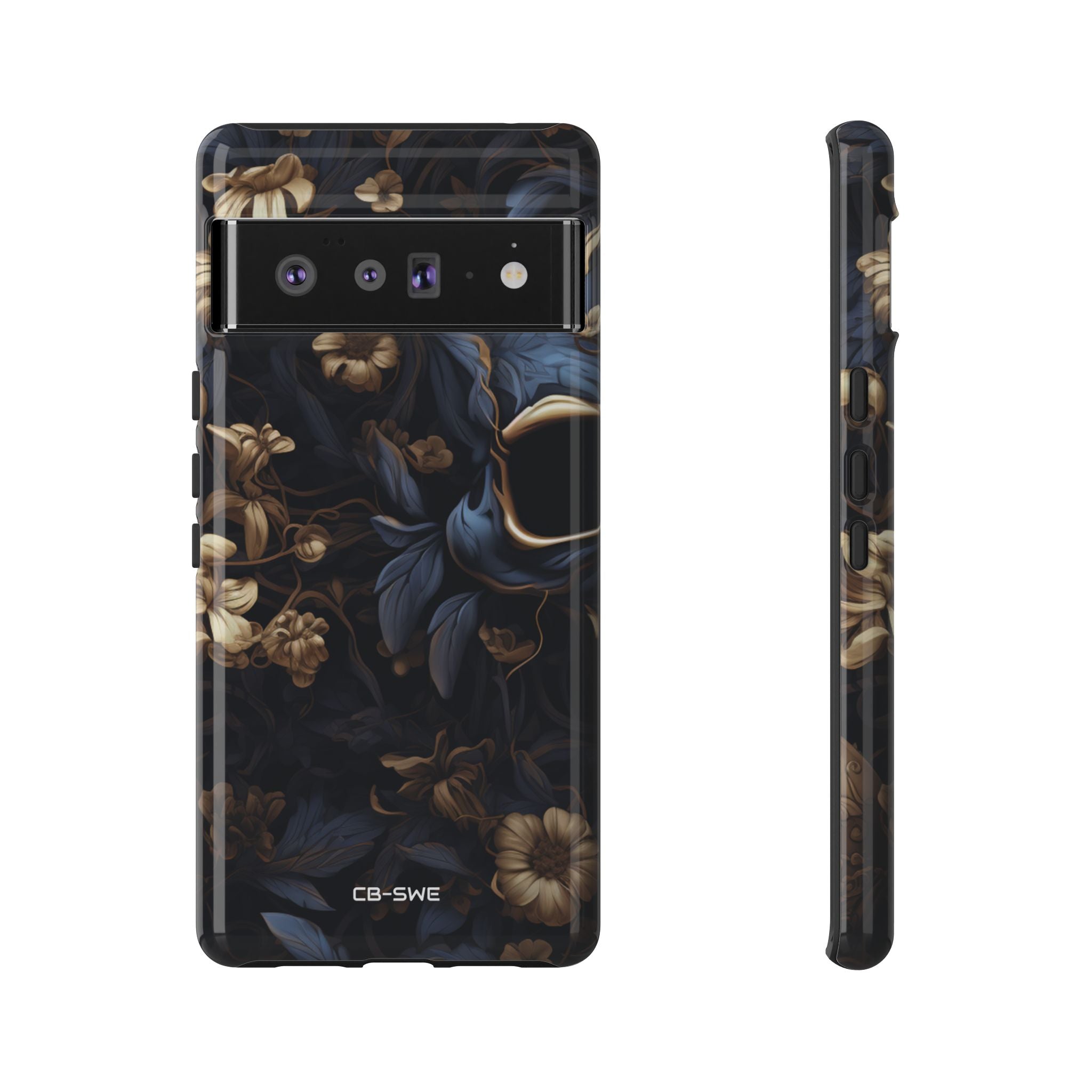 Gothic Floral Skull - Google Pixel Case