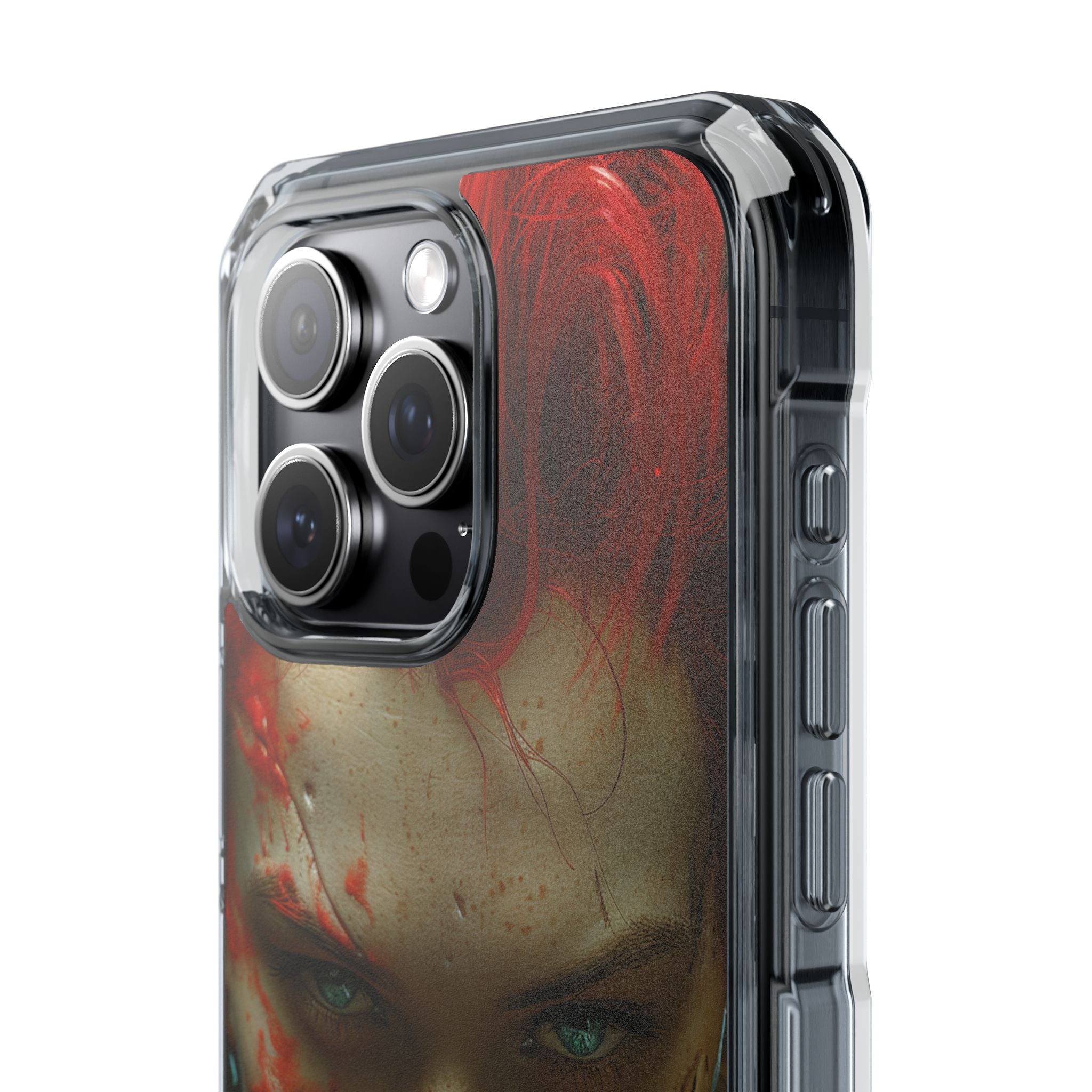 Red Spike Gaze iPhone 15 Pro Max Case - Impact