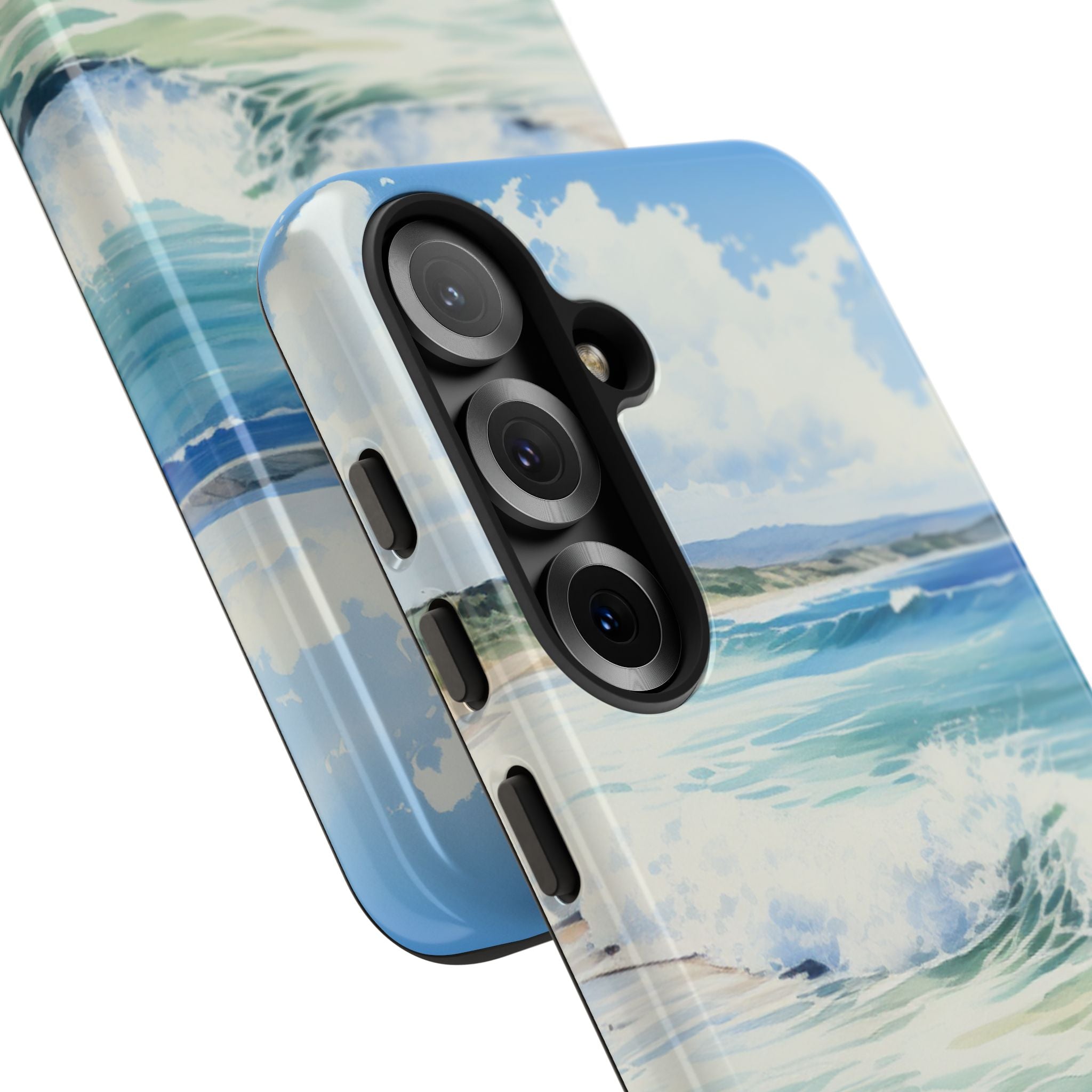 Foamy Wave Breeze Samsung S25 Case - Tough