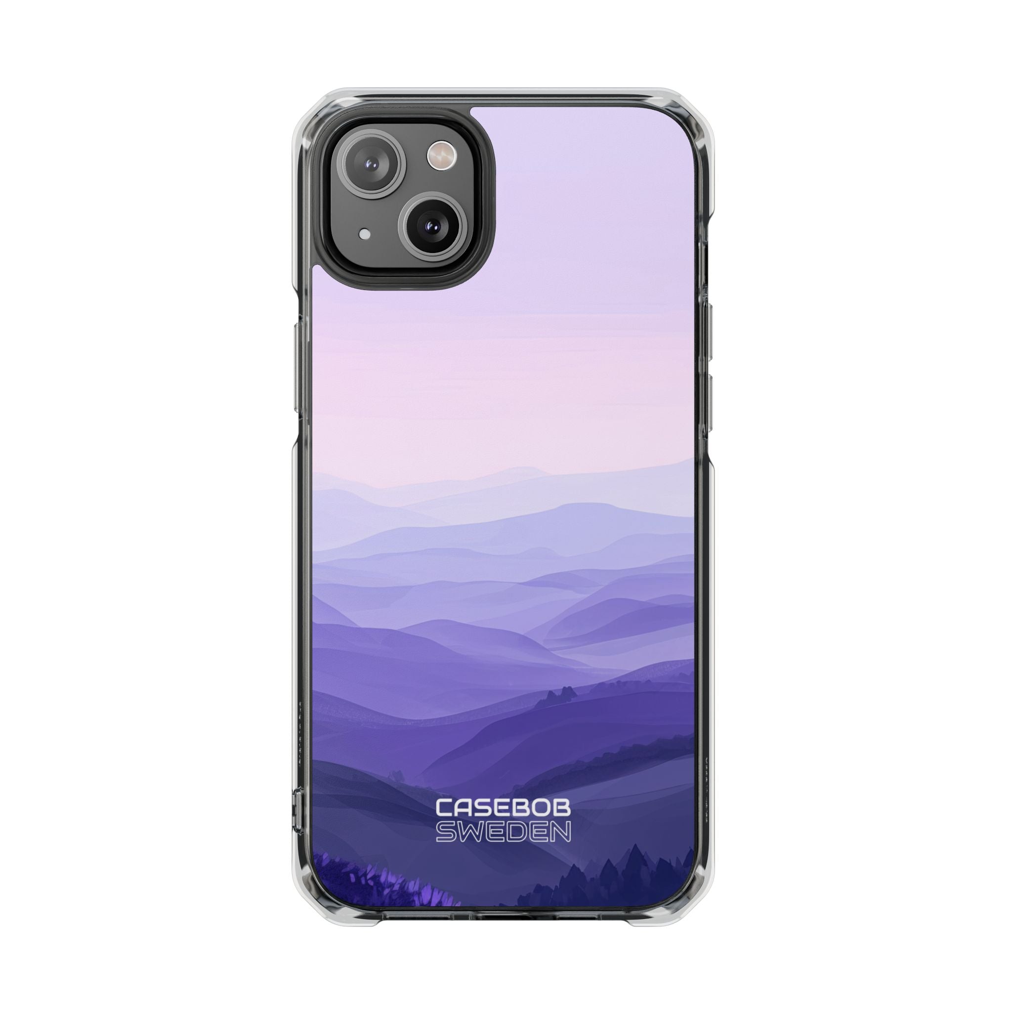 Lavender Mountain Layers iPhone 14 - Impact Clear+