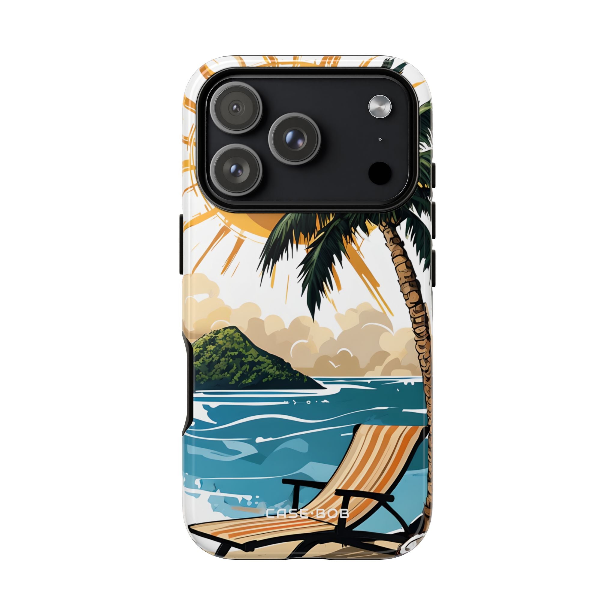 Sunny Palm Breeze iPhone 17 Pro Case - Tough