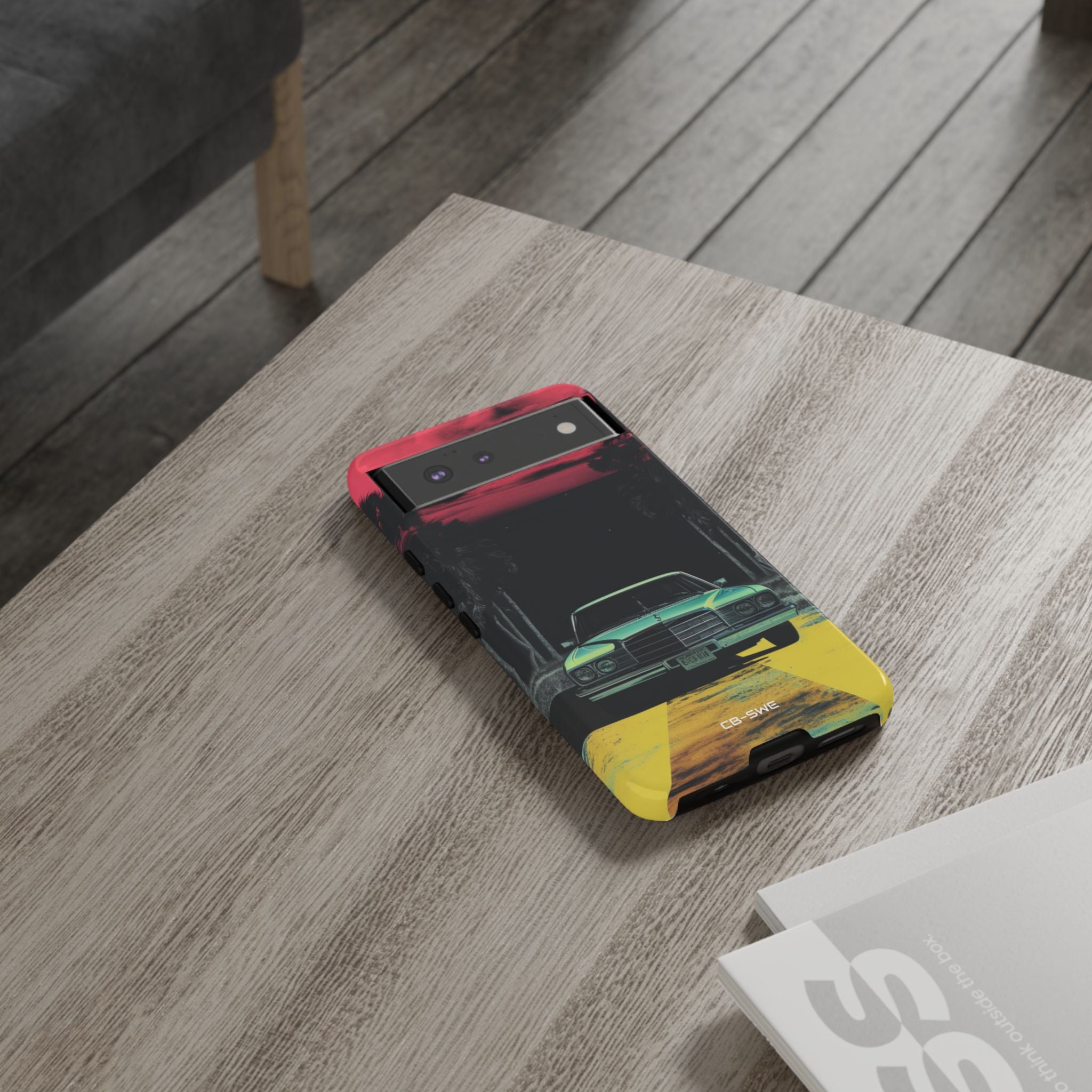 Retro Futuristic Nightscape - Google Pixel Case