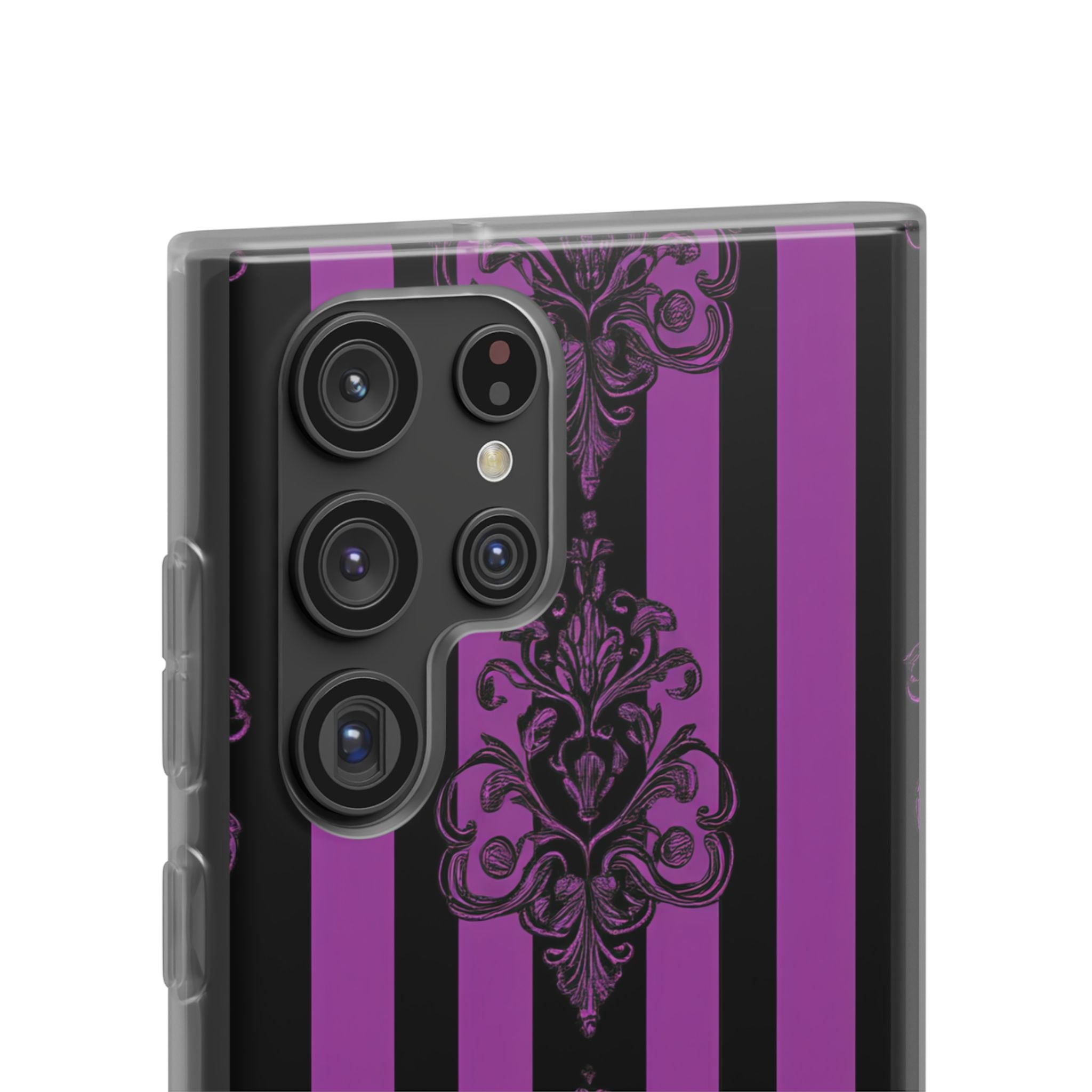 Damask Elegance Purple Samsung S22 Ultra Case - Soft